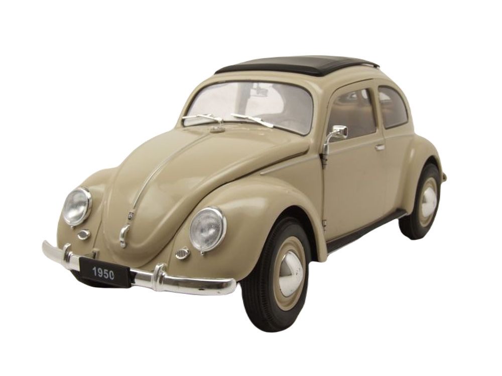 Welly Modellauto VW Käfer Brezelkäfer 1950 creme, Maßstab 1:18