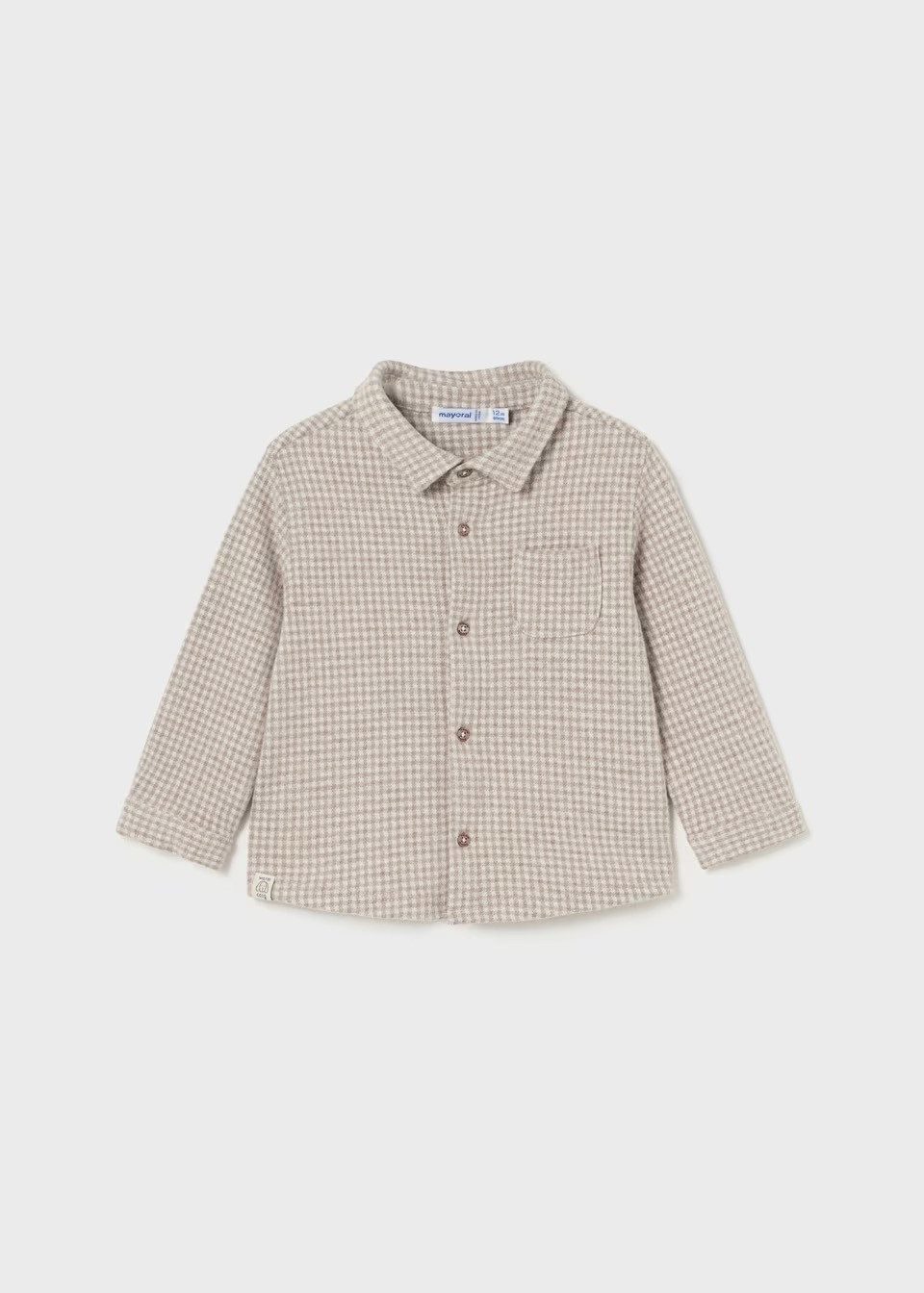 Langarmhemd Jacquard-Überhemd für Babys (218656)