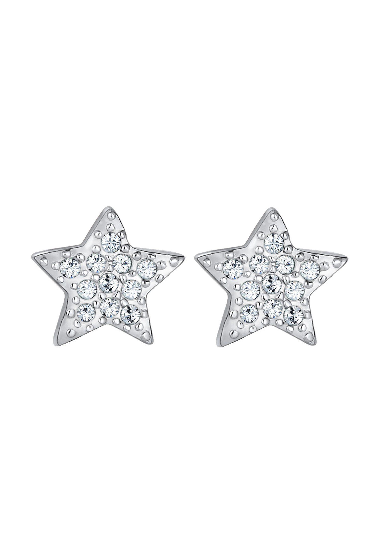 Kristalle Trend 925 Astro Elli Ohrstecker Sterne Paar Sterne Silber,