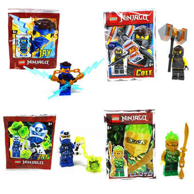 LEGO® Spielfigur Lego® Ninjago Legacy Minifiguren - Set aus 4 Figuren - Jay 3 + Jay 4, (Set), Set aus 4 Figuren - Jay 3 + Jay 4 + Lloyd 2 + Cole 1
