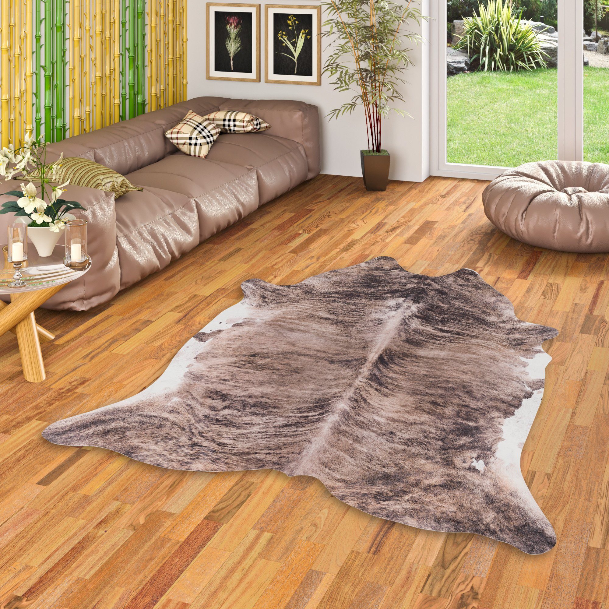 Pergamon Fellteppich Teppich Kunstfaser Tierfell Optik, Rechteckig, Höhe: 7 günstig online kaufen