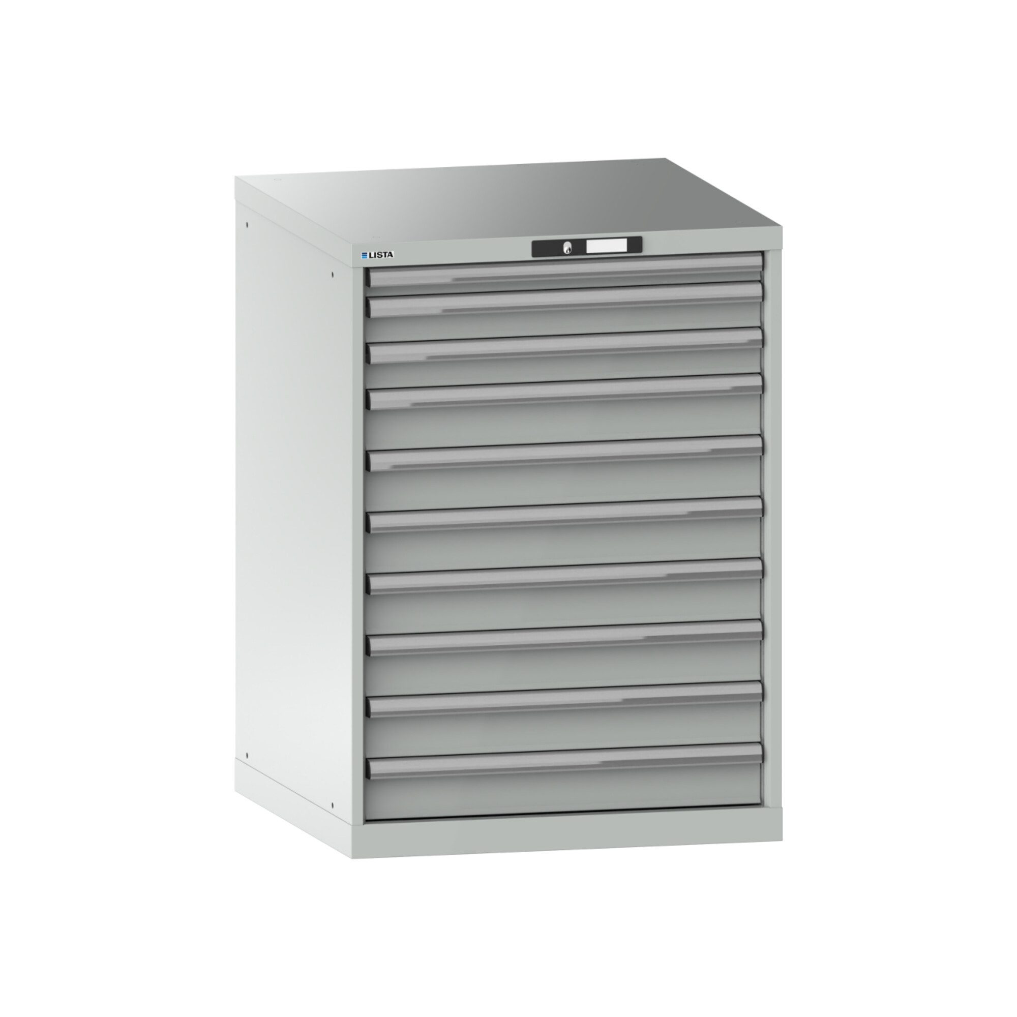 LISTA Werkzeugschrank Lista Schubladenschrank 36x36E (BxTxH) 717x725x1000mm KEY Lock R7035