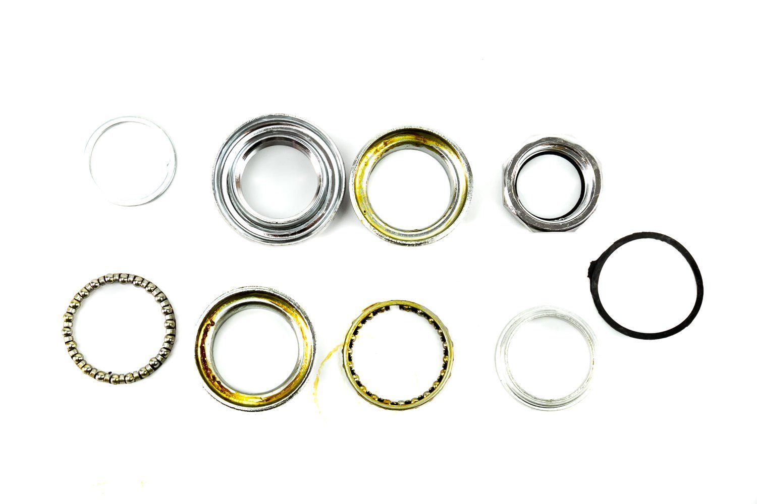 Neco Lenkervorbau Neco Fahrrad Gewinde Steuersatz 1 1/8 Zoll EC extern Stahl silber