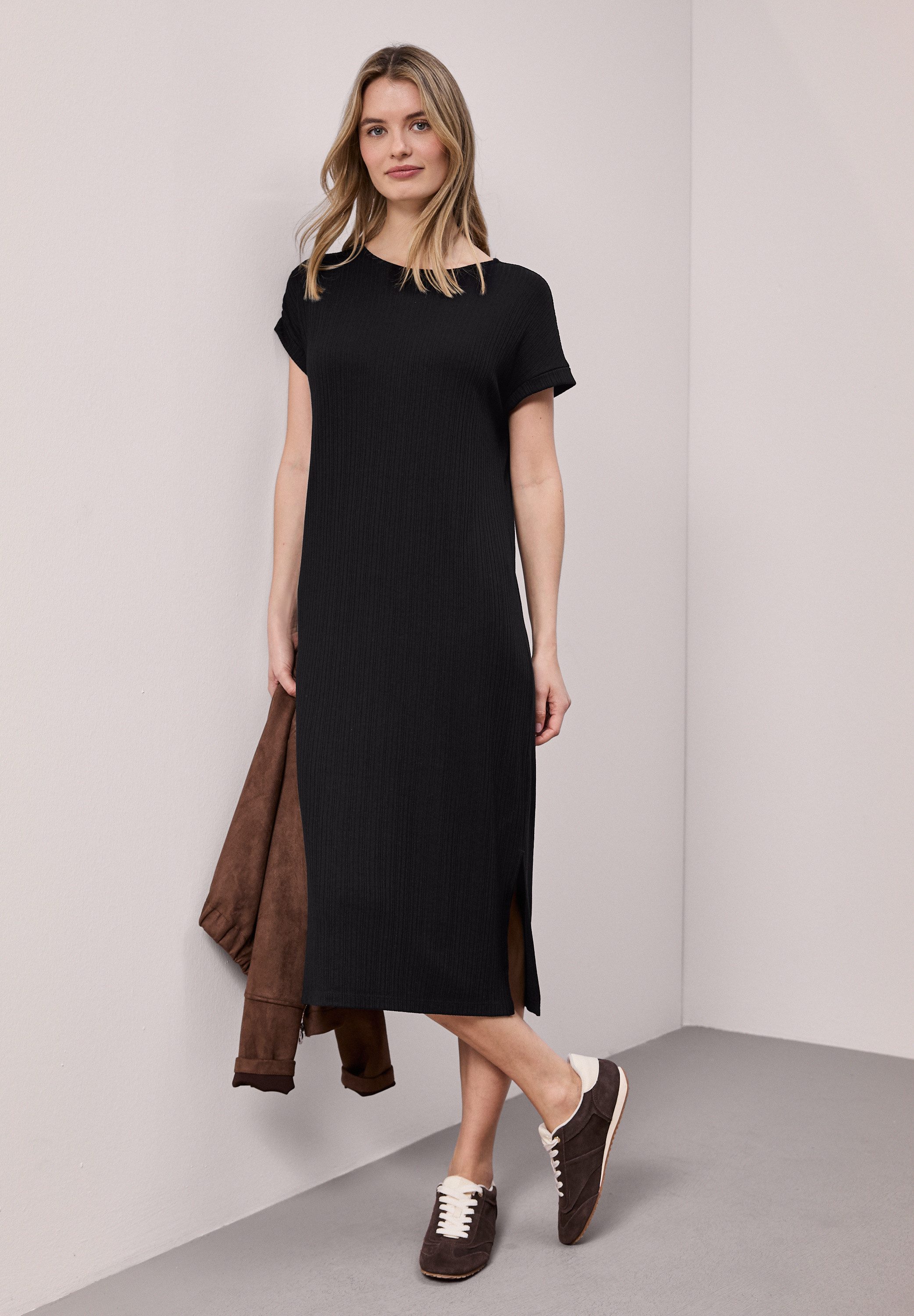 STREET ONE Jerseykleid mit Rundhalsausschnitt