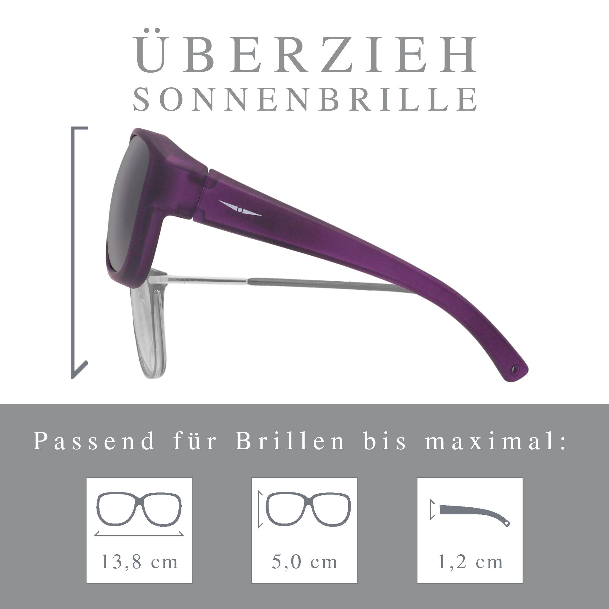 ActiveSol Sonnenbrille Überziehsonnenbrille El Pavana Lotusbeschichtung