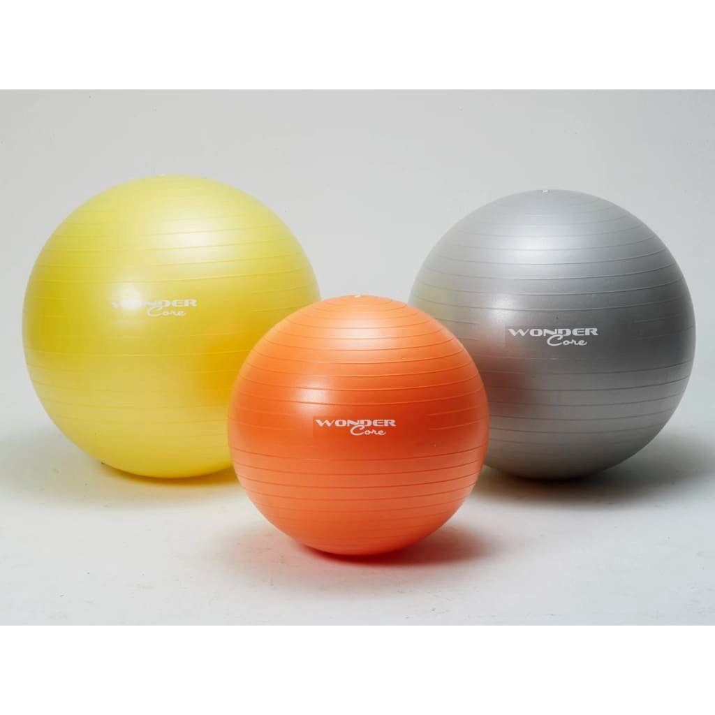 Gymnastikball Grau Anti-Burst Core 75 2® cm Gymnastikball Wonder