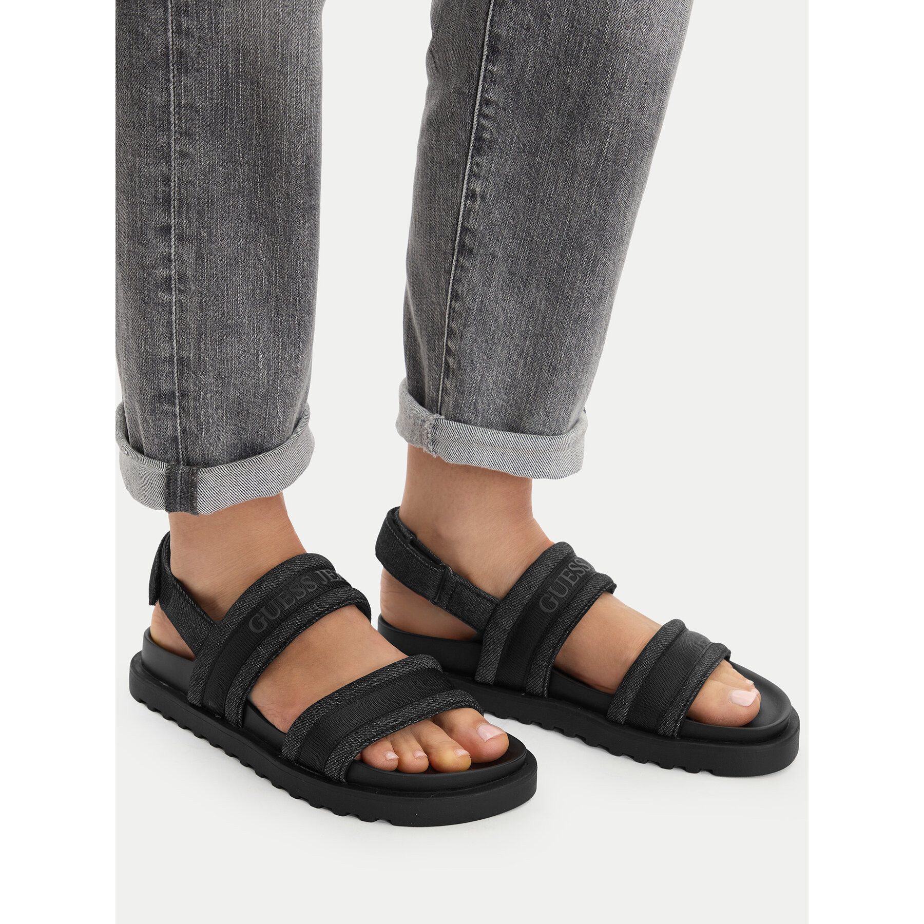GUESS JEANS Guess Jeans Damen-Sandalen Schwarz Sandale