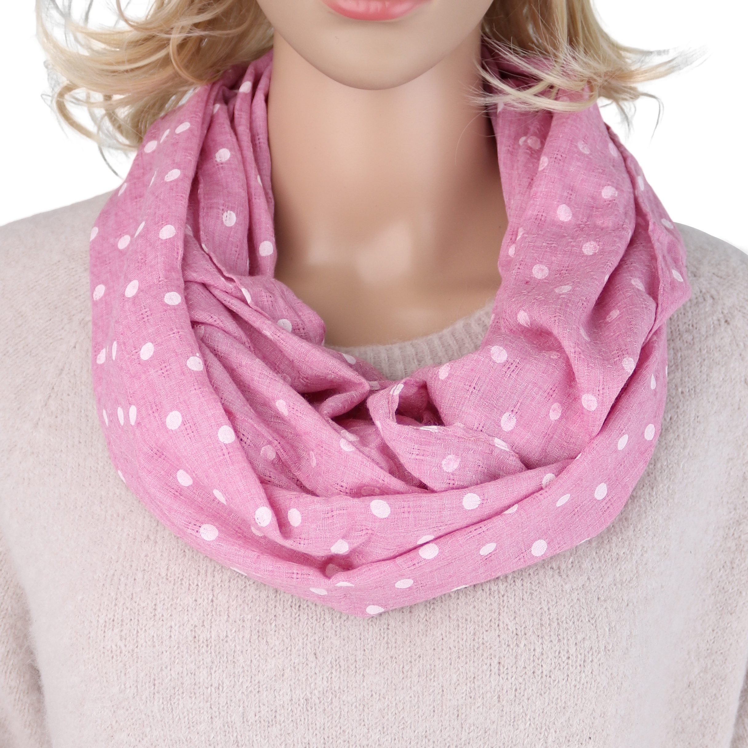 MIRROSI Loop Damen Schal mit Paisley Punkte Weich aus 100% Baumwolle, (ca. günstig online kaufen