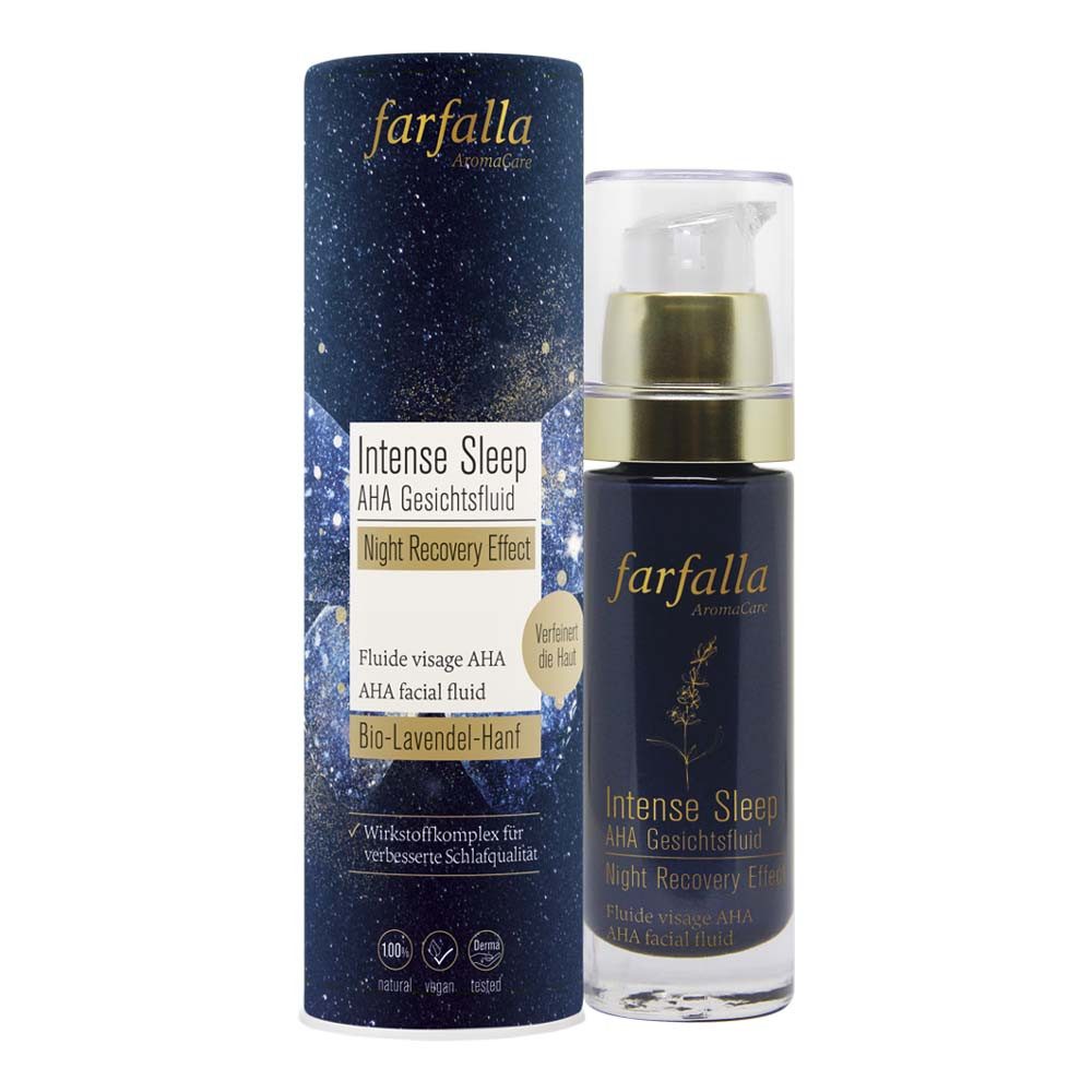 Farfalla Essentials AG Gesichtsfluid Intense Sleep - AHA Gesichtsfluid Night Recovery Effect 30ml