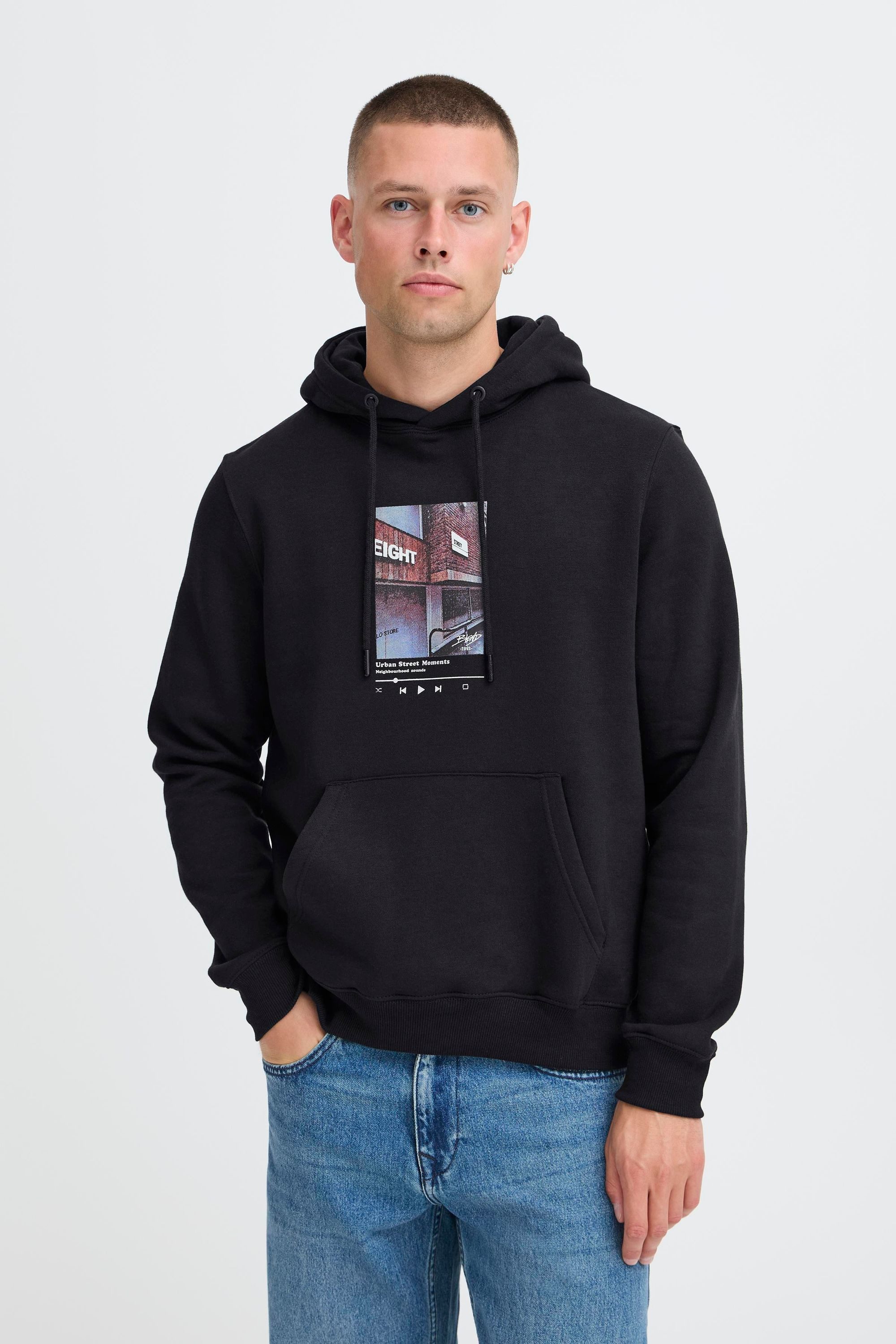 Blend Kapuzenpullover BHISTVAN Stilvoller Hoodie mit Kapuze und Fotoprint