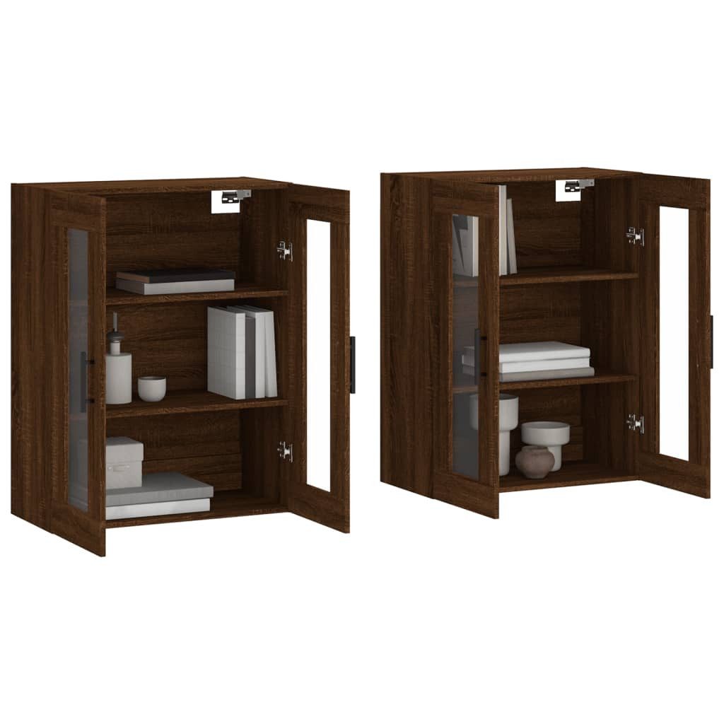 vidaXL Sideboard Wandschränke 2 Stk. Braun günstig online kaufen