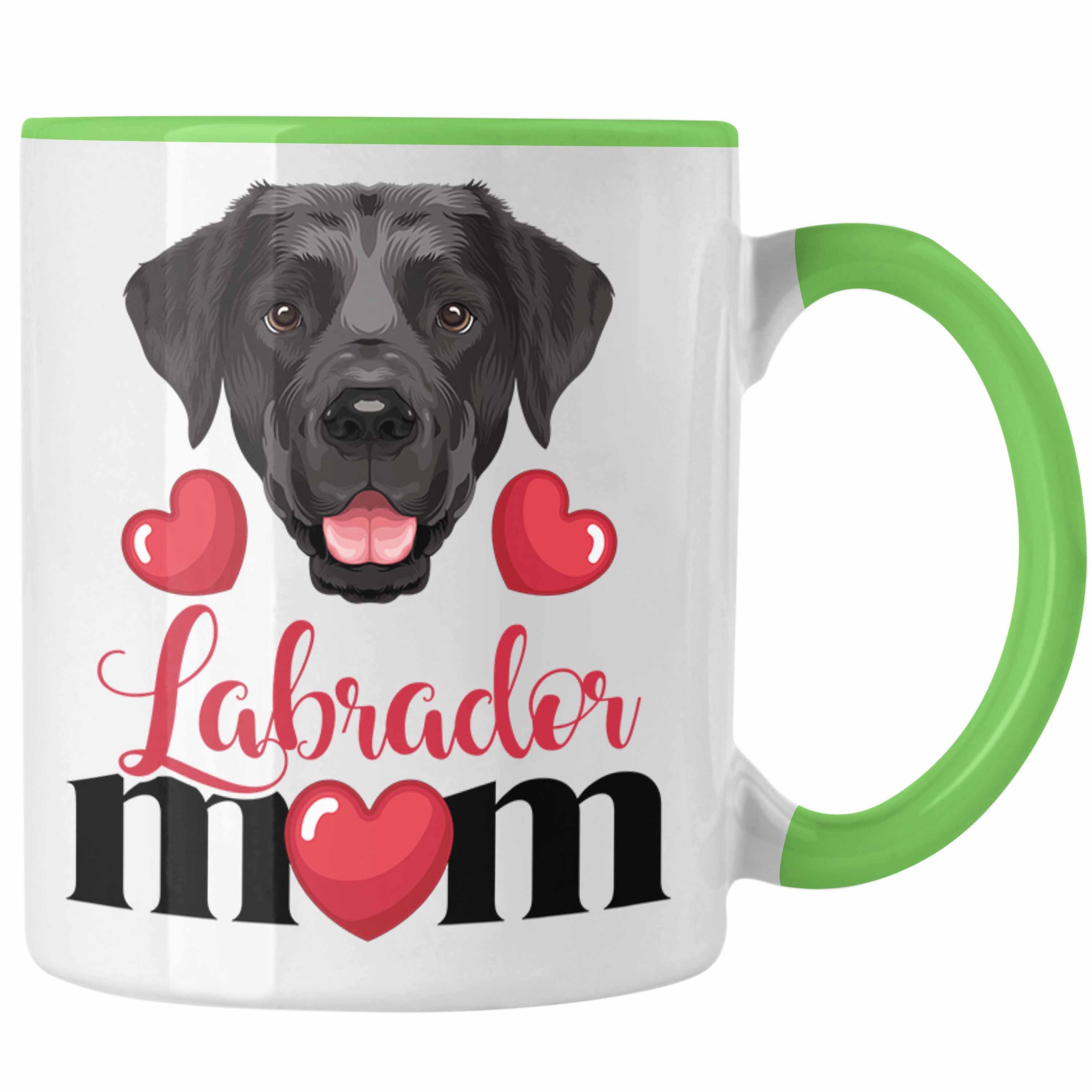 Trendation Tasse Labrador Besitzer Mom Lustiger Tasse Grün Geschenk Geschenkidee Spruch Mama