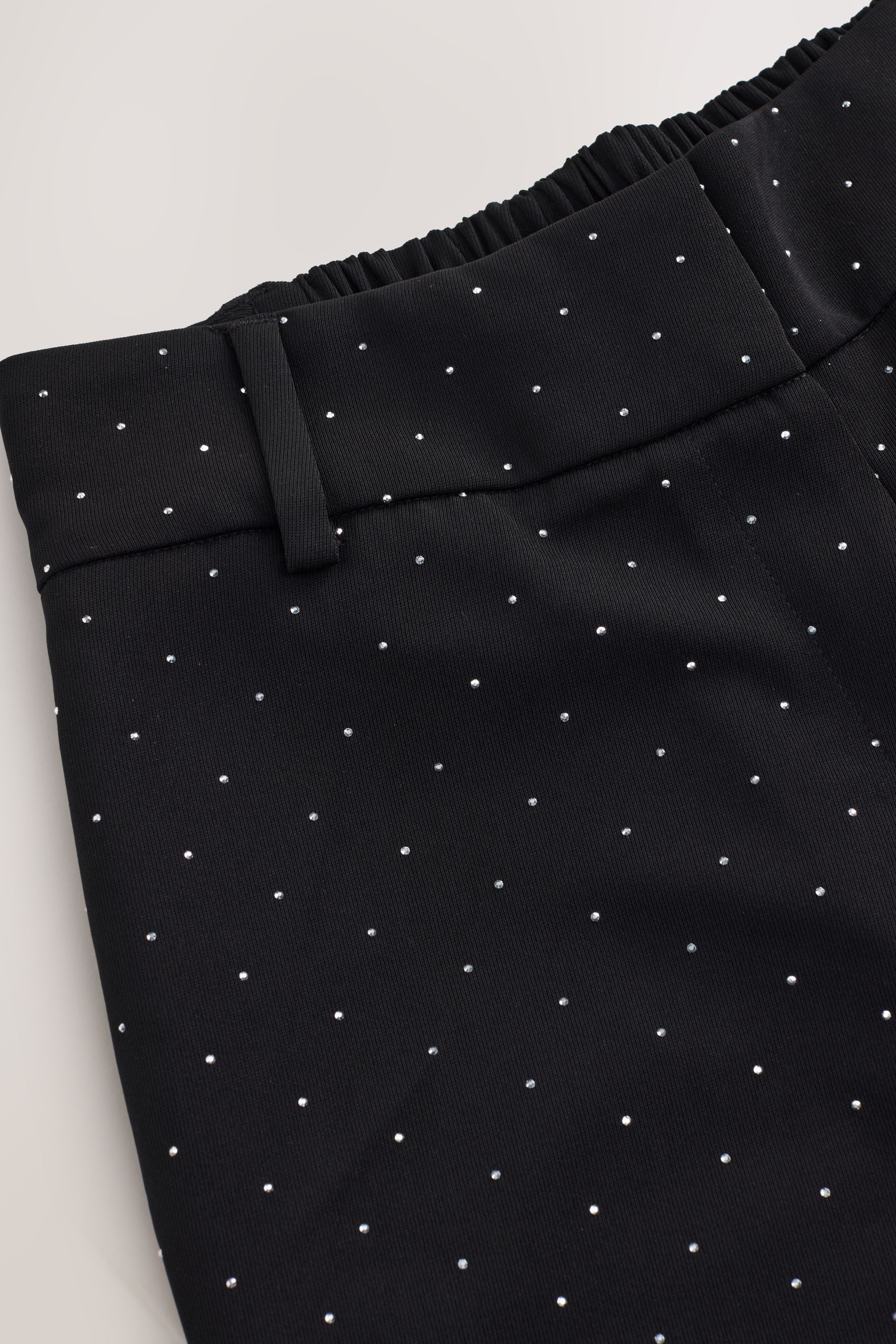 Next Palazzohose Hose mit weitem Bein und Nieten, Kurzgröße (1-tlg) günstig online kaufen