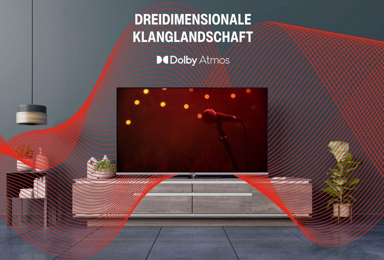 D50Q701X2CW TV, QLED-Fernseher Smart-TV) cm/50 Zoll, Android Telefunken HD, Ultra (126 4K