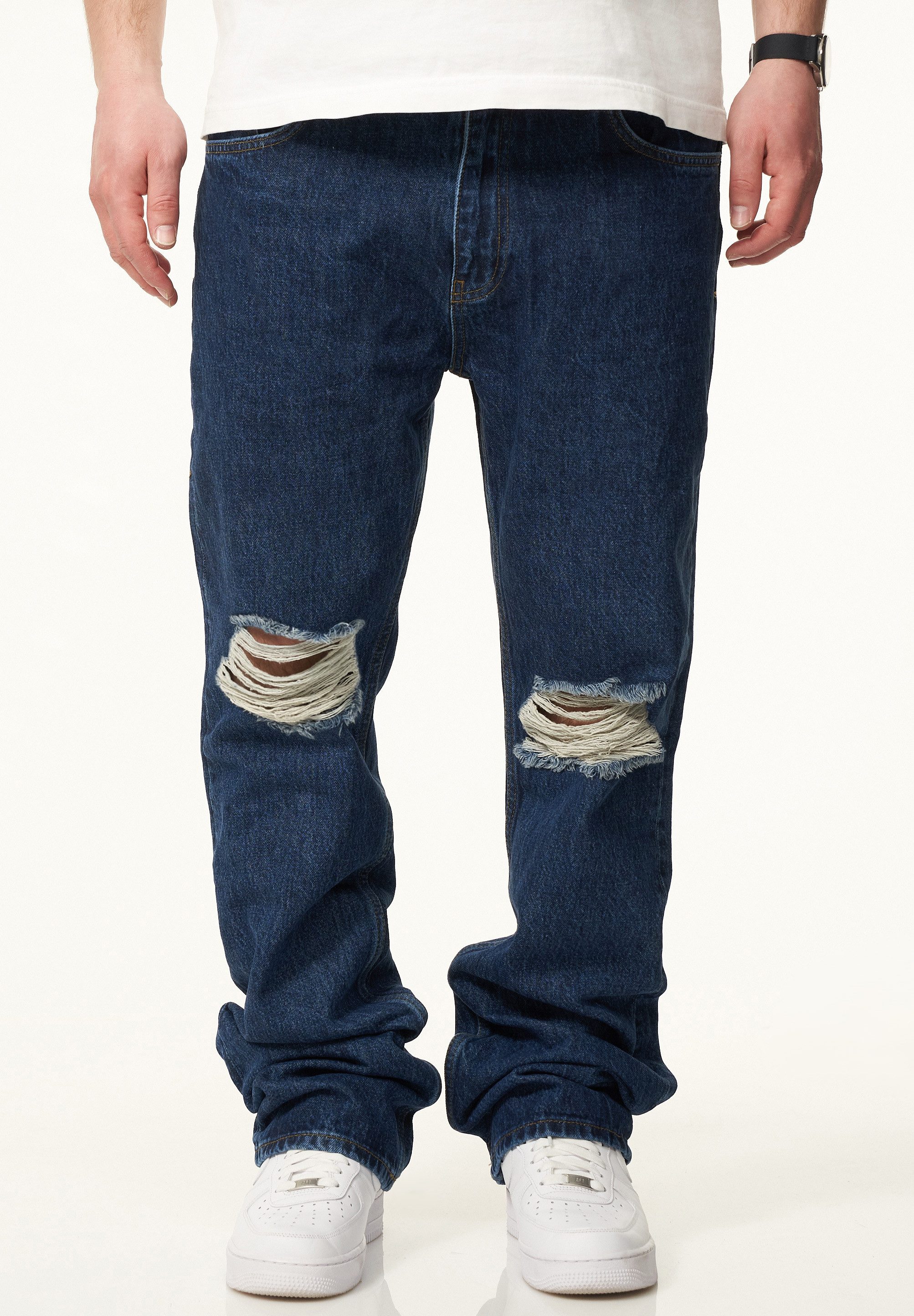 DAILY COTTON Straight-Jeans DCPARADERA Herren Lange Hose Jeans Ripped Strai günstig online kaufen