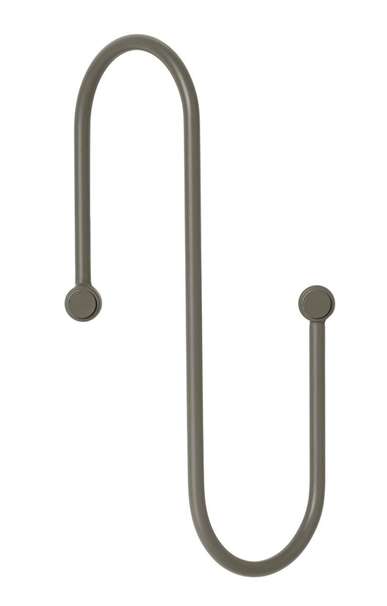 Garderobenleiste CURL Garderobenleiste steel gray small 14 x 26 cm