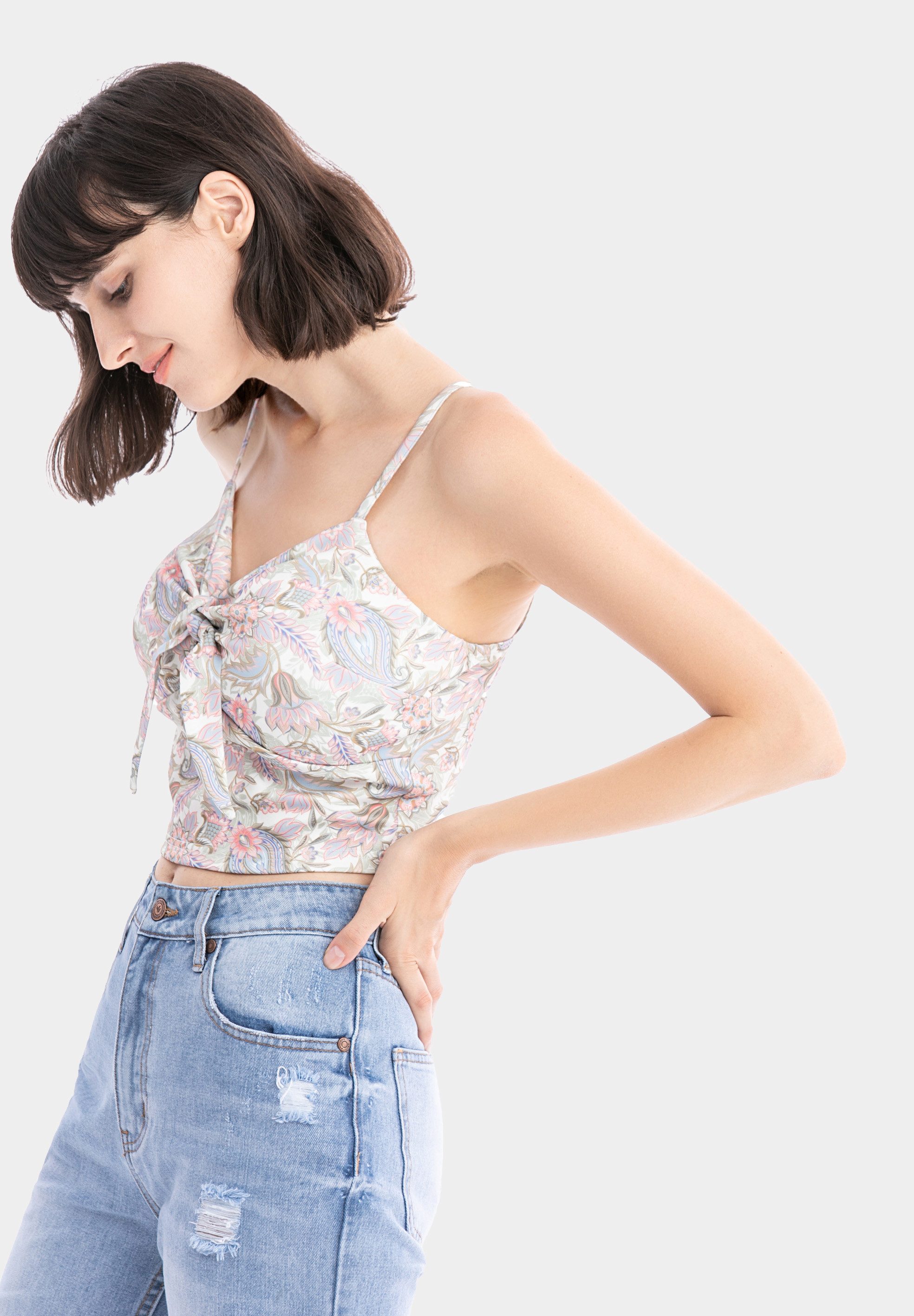 Aiki Keylook Trägertop Brahliday (1-tlg) mit Bindedetail