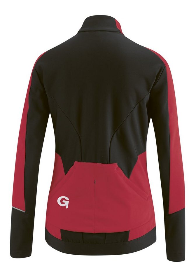 Gonso Fahrradjacke FURIANI Damen Softshell-Jacke, Windjacke atmungsaktiv  und wasserabweisend, Materialmix aus hochwertigem G-SHELL und Thermofleece