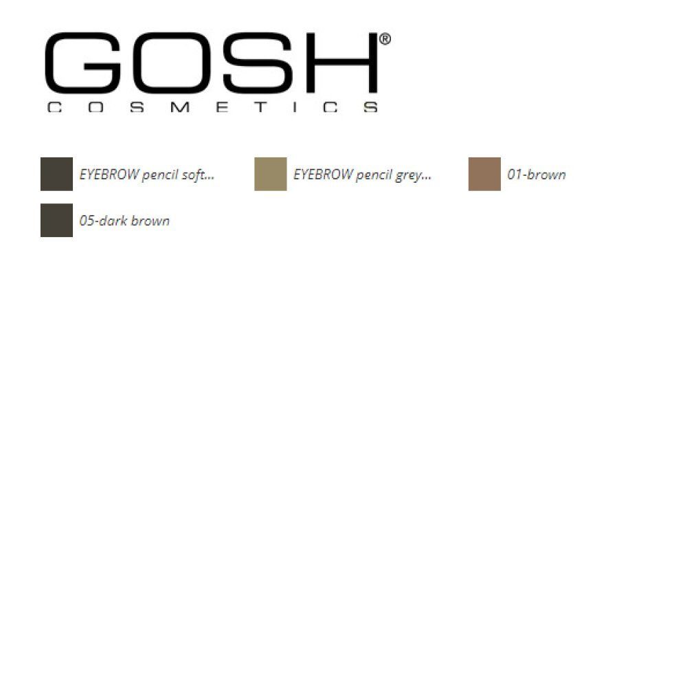 GOSH Augenbrauen-Stift Eyebrow Pencil 01 Brown