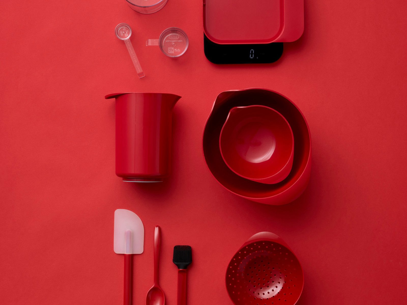 ROSTI Schüssel Margrethe Schüssel rot 3l, Kunststoff, (Schüsseln & Schalen)