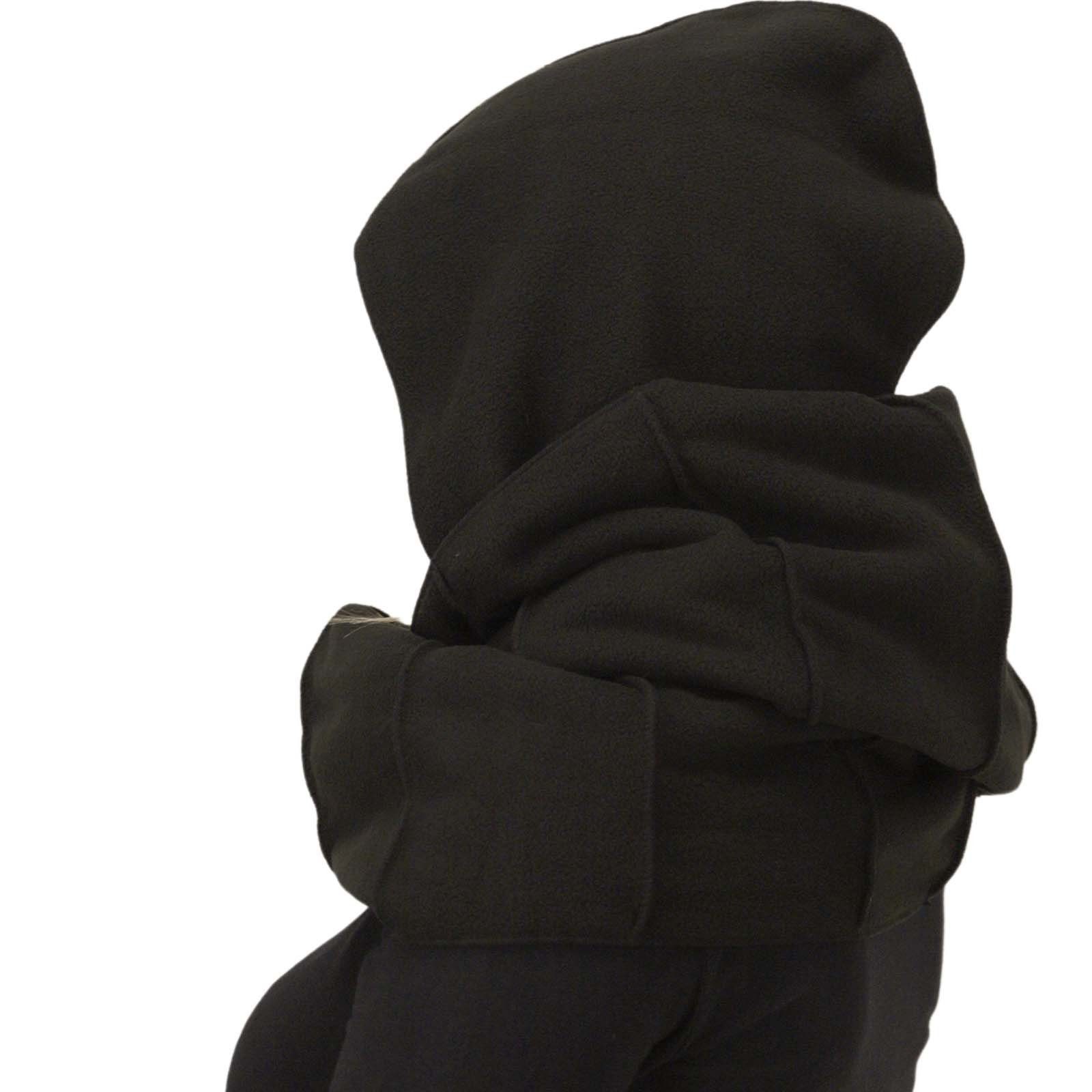 KUNST UND MAGIE Schlupfmütze Schalmütze Damen Kapuzenschal Loop Fleece Scha günstig online kaufen