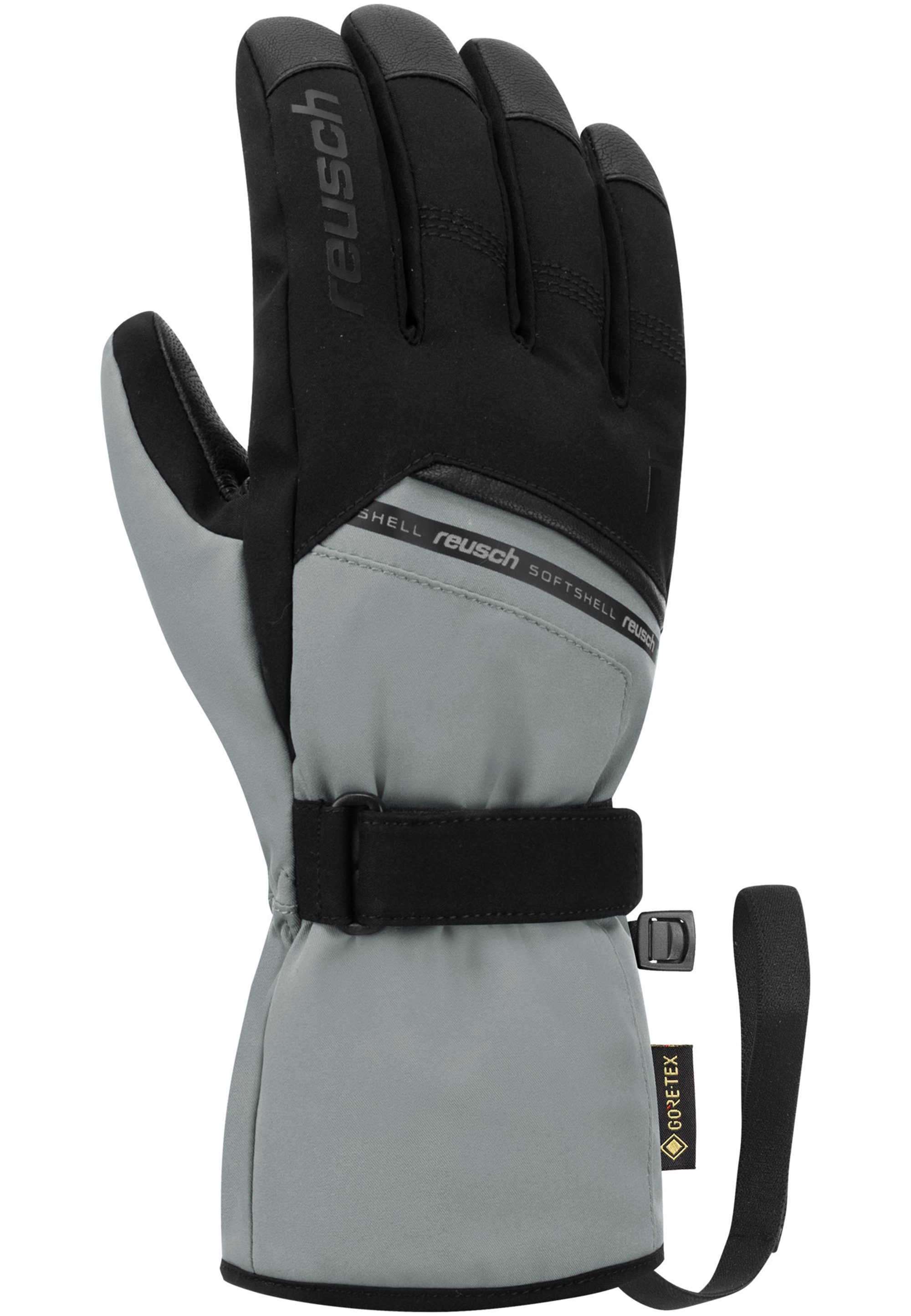 in grau-schwarz Reusch Skihandschuhe Qualität atmungsaktiver GORE-TEX Morris