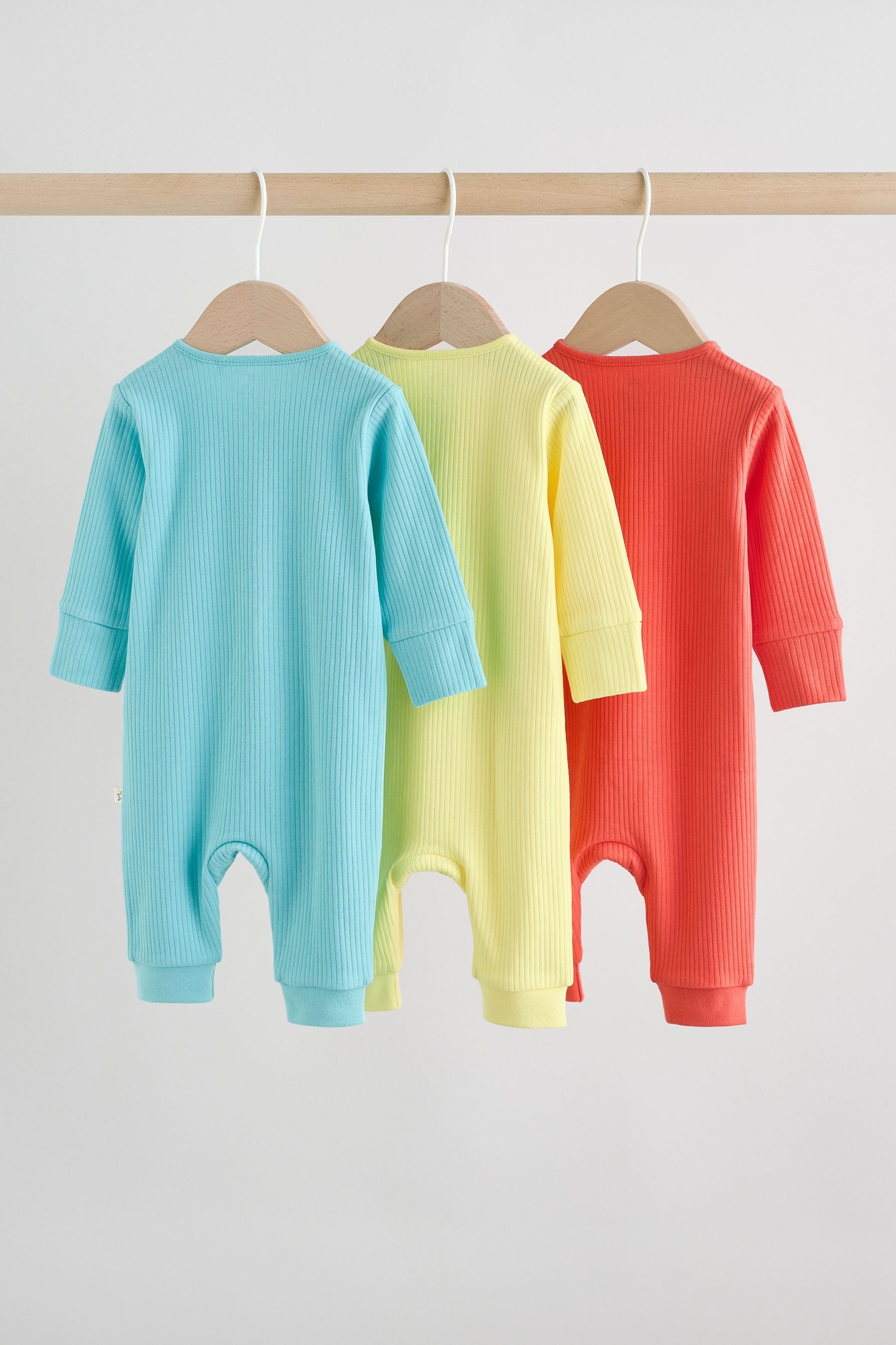 Next Schlafoverall Babyschlafanzüge mit Zweiwege-RV, 3er-Pack (3-tlg) – Bild 2 von 5