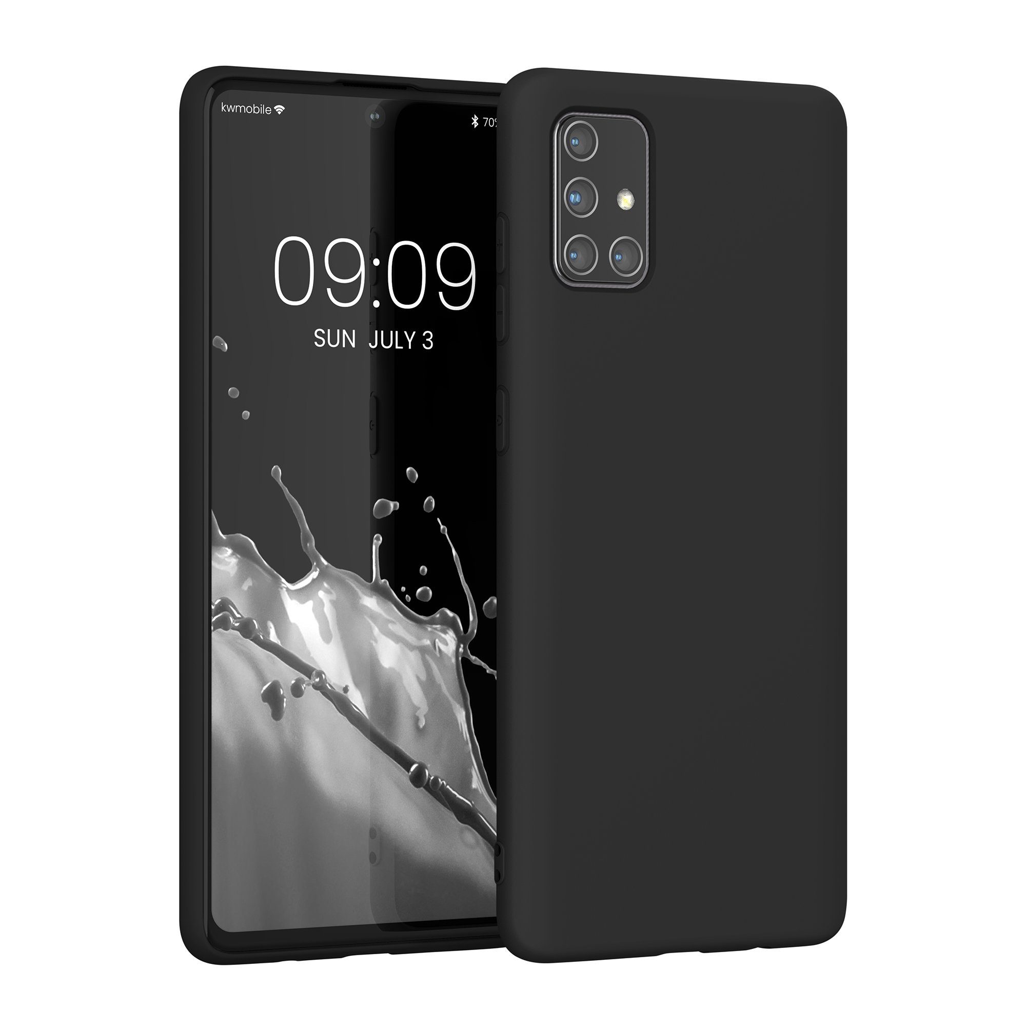 kwmobile Handyhülle Slim Case für Samsung Galaxy A71, Hülle Silikon Handy - Handyhülle gummiert