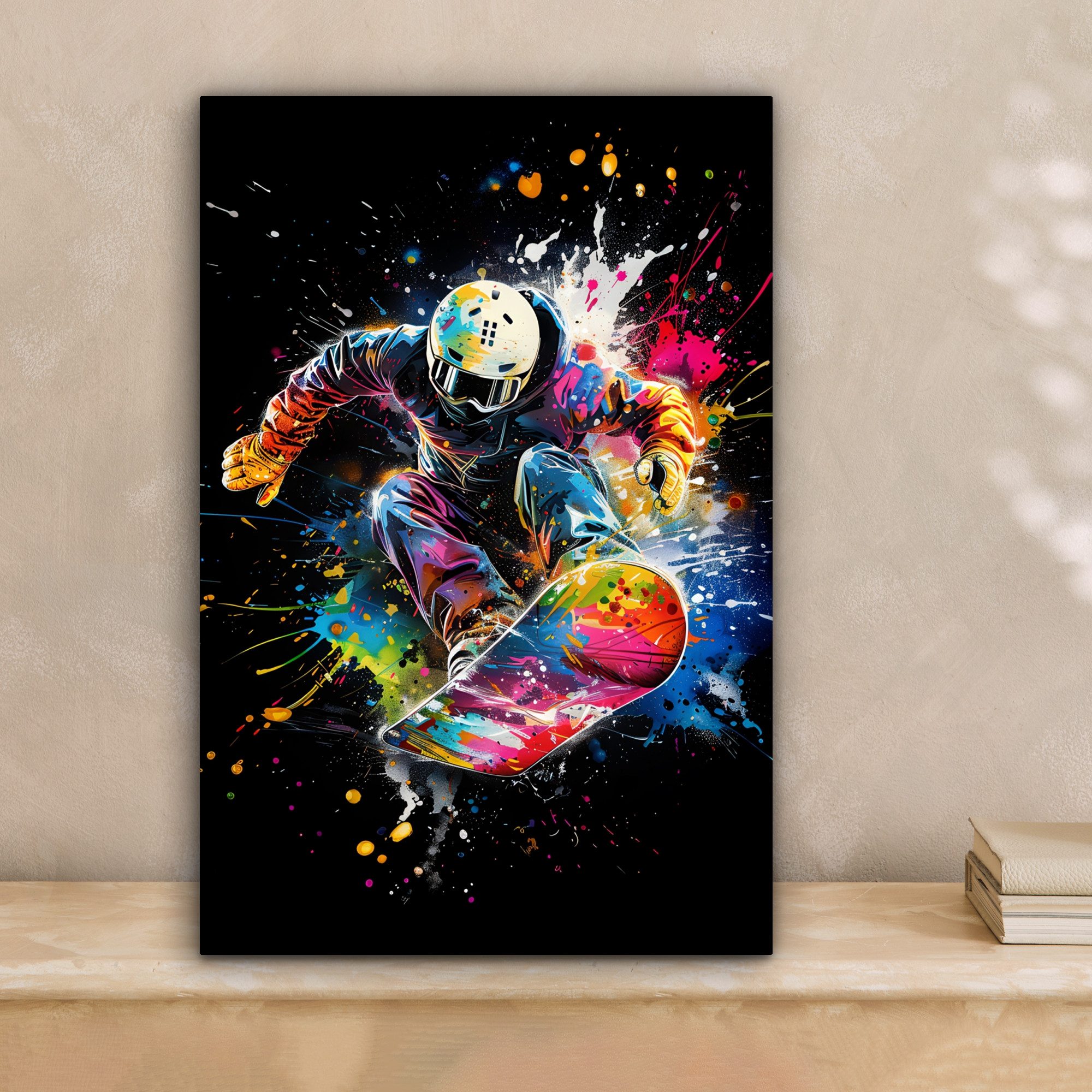 OneMillionCanvasses® Leinwandbild Graffiti - Sport - Snowboarden - Wintersp günstig online kaufen