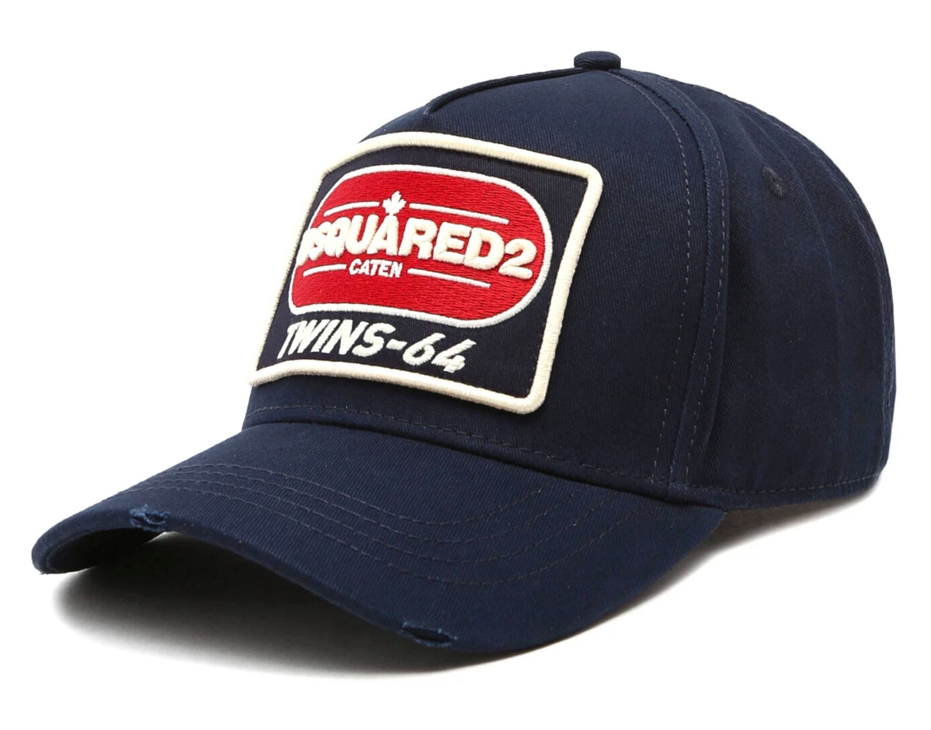 Dsquared2 Baseball Cap Baseballcap Twins-64 Navy Icon Baseball Kappe Unisex Vereint kanadisches Erbe mit italienischer Handwerkskunst