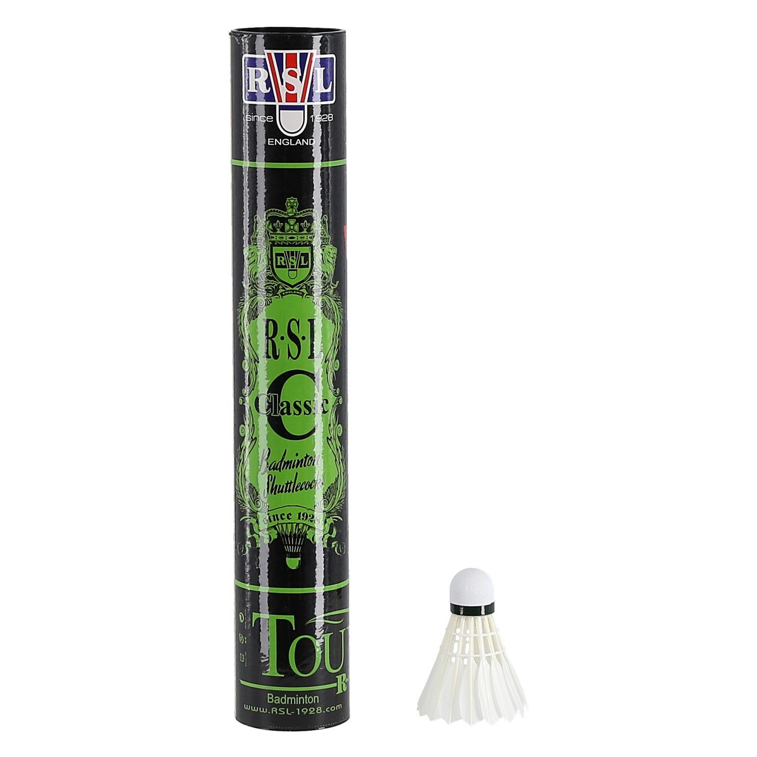 RSL Badmintonball Classic Tourney Naturfeder Dose weiss 12er, Geschwindigkeit: 77