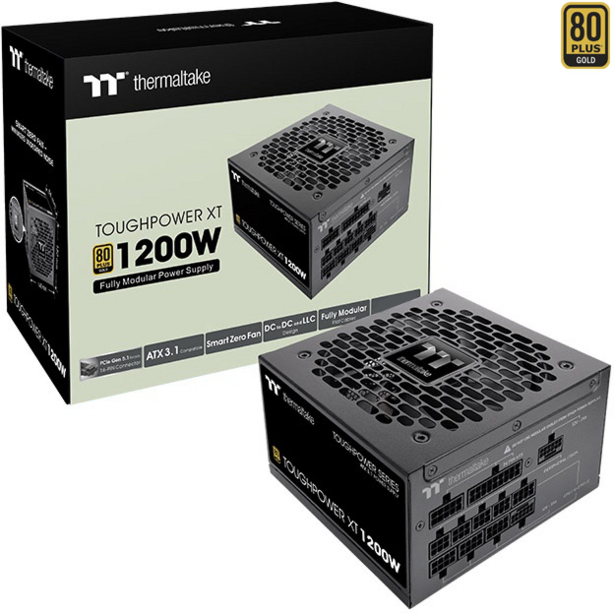Thermaltake Thermaltake Toughpower XT 1200W, PC-Netzteil, (1x PC-Netzteil (80 PLUS Gold)