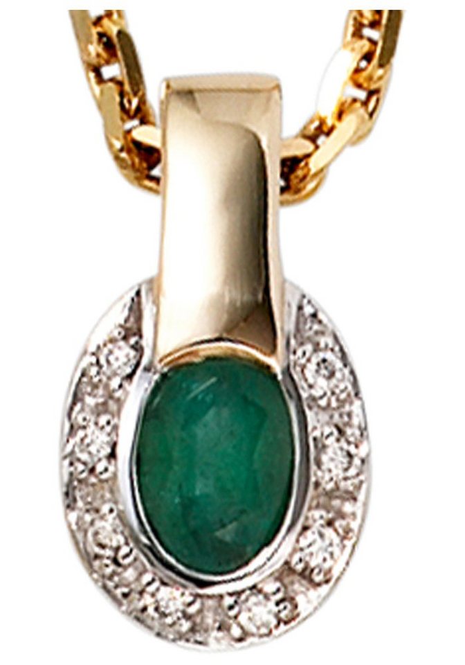 JOBO Kettenanhänger Anhänger oval, 585... JOBO Kettenanhänger Anhänger oval, 585...