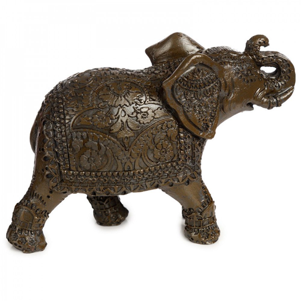 Sammelfigur Thailändische Elefantenfigur in dunkler Holzoptik