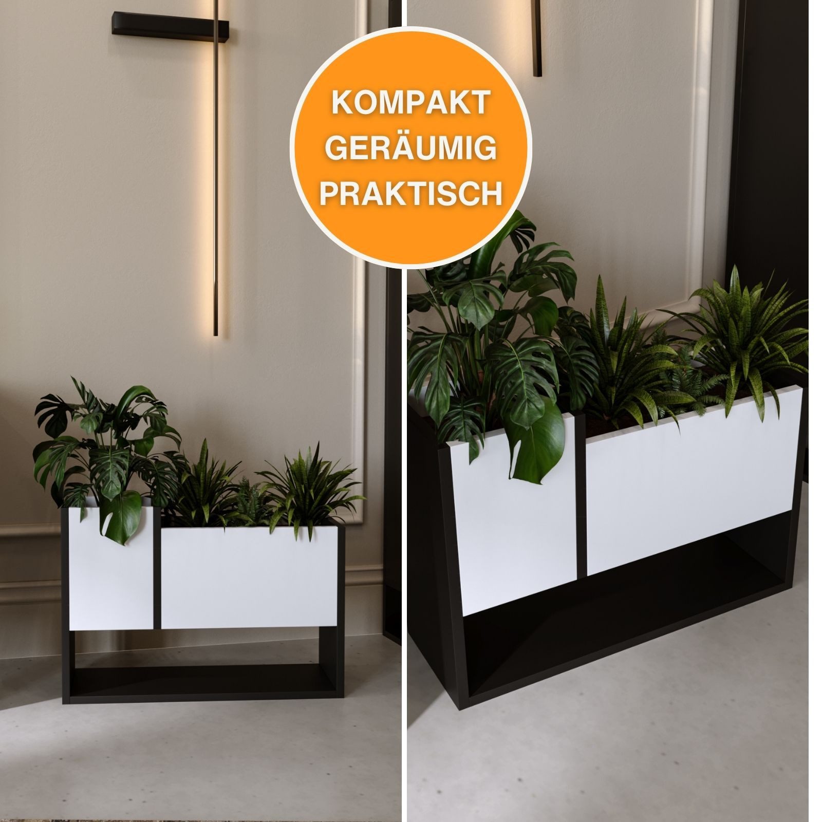 CraftPAK Blumenständer für Innenräume, Blumenkasten ohne Einsatz, Pflanzkas günstig online kaufen