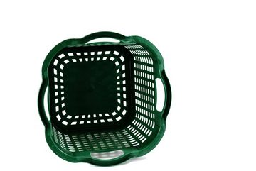 GREENLIFE® Aufbewahrungskorb Uni-Korb 25 kg, 10 Stück, drehstapelbar, grün