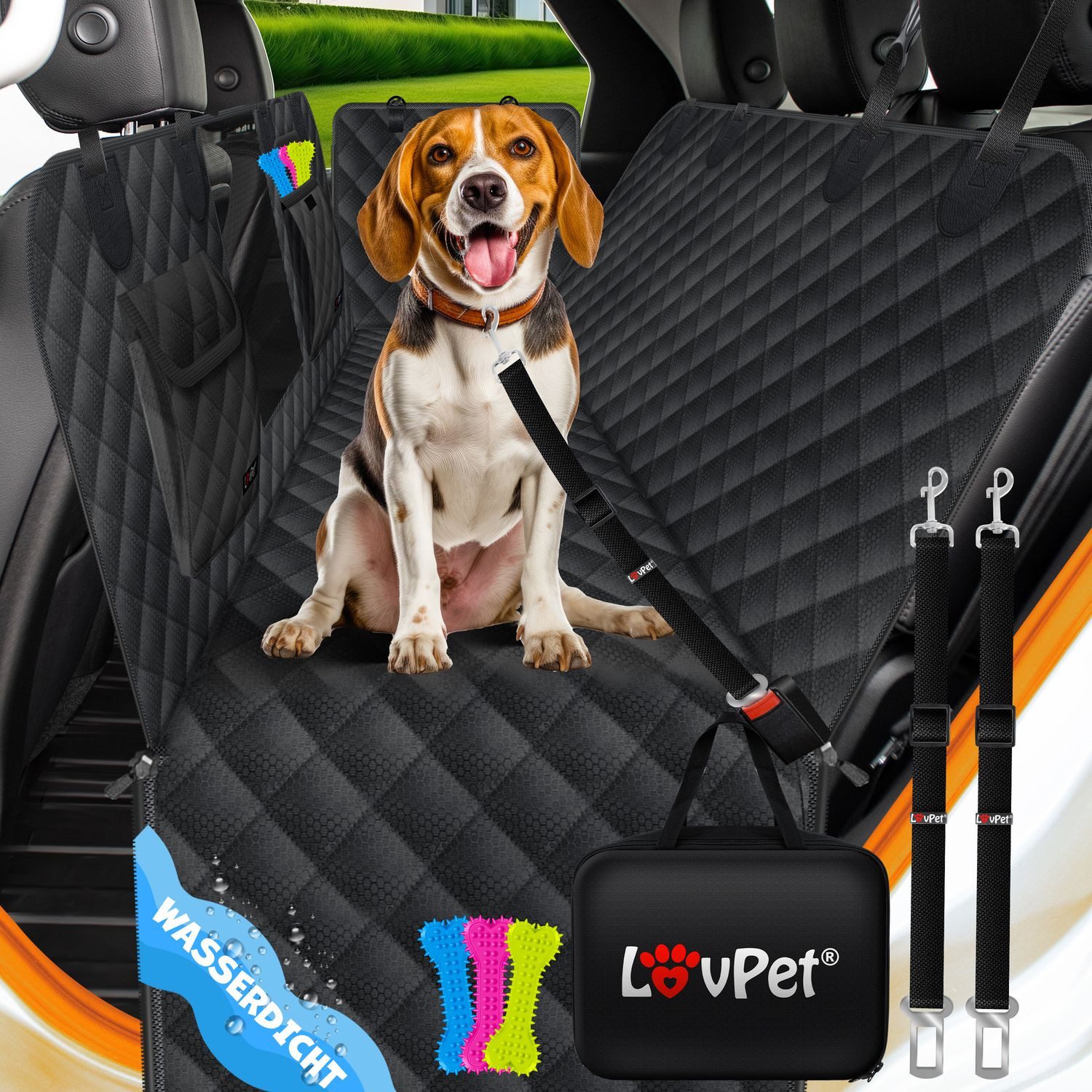 Lovpet Tier-Autoschondecke, 2in1 Hundedecke für Auto günstig online kaufen