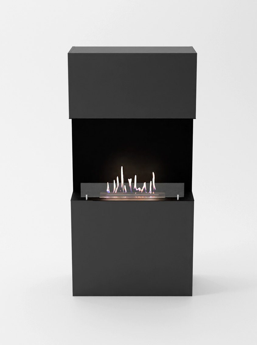 GLOW FIRE Echtfeuer-Dekokamin Nordland Ethanol Kamin, Bioethanol Kamin mit 3h Brenndauer, Heizleistung bis 2 kw