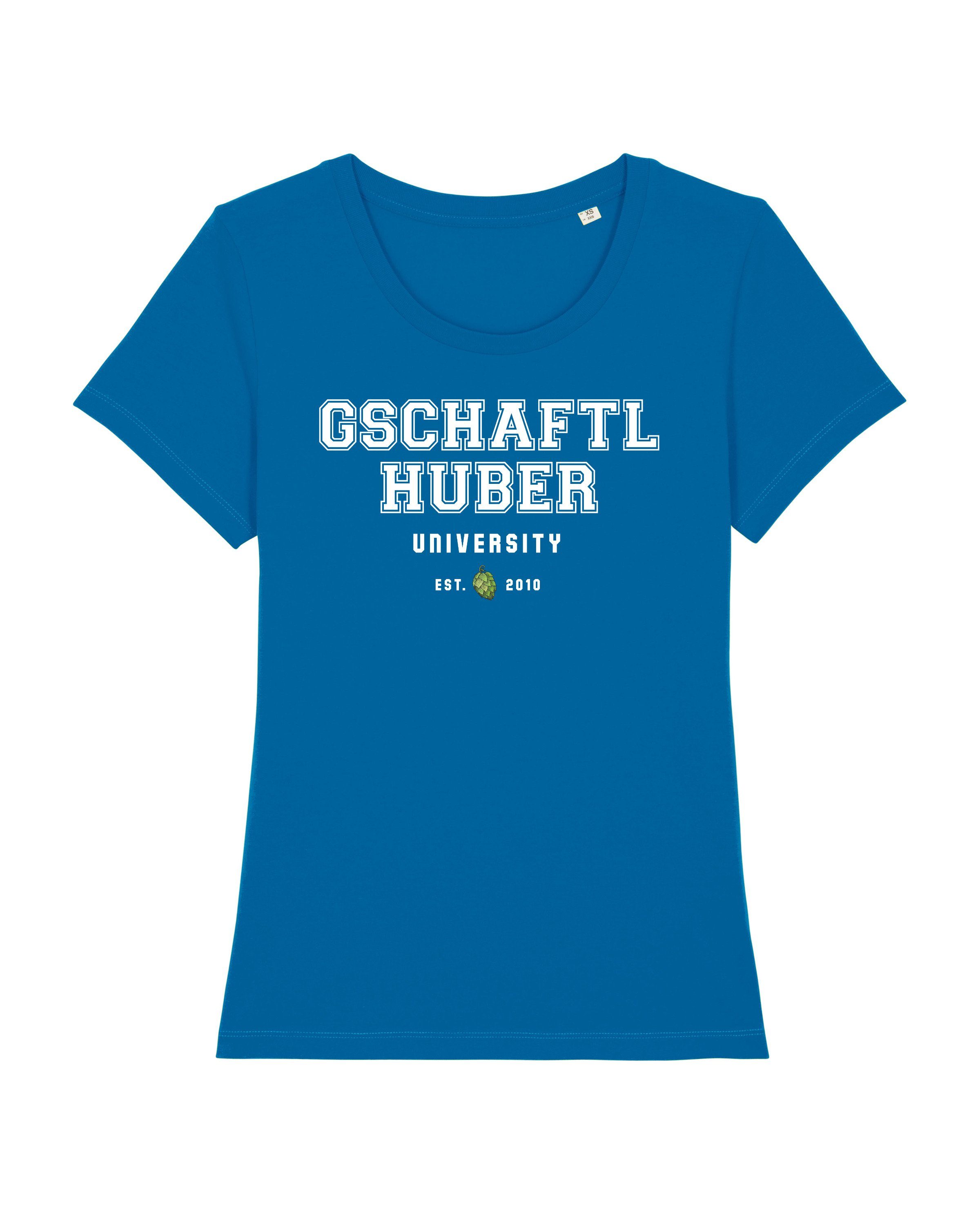 grün Gschaftlhuber Print-Shirt (1-tlg) wat? glazed University Apparel