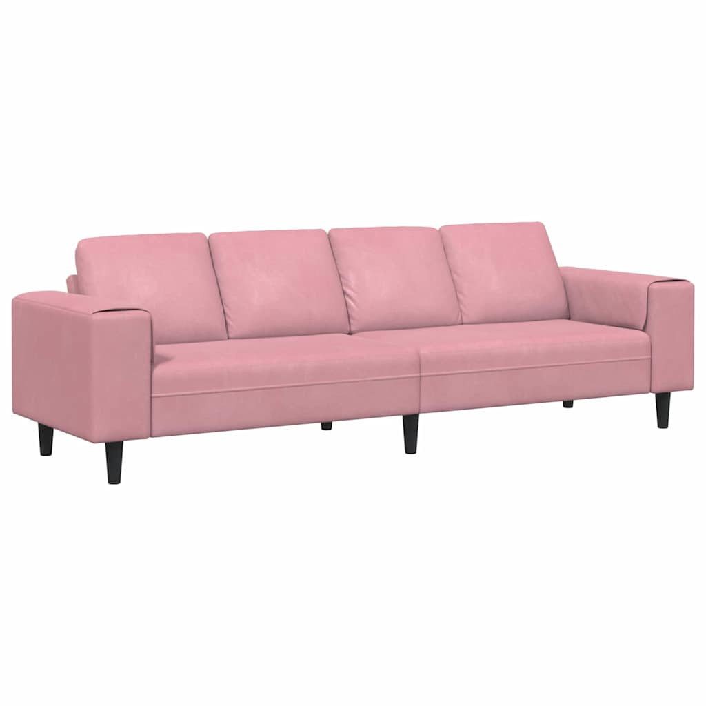 vidaXL Sofa Sofa Set Rosa Samt, 1 Teile