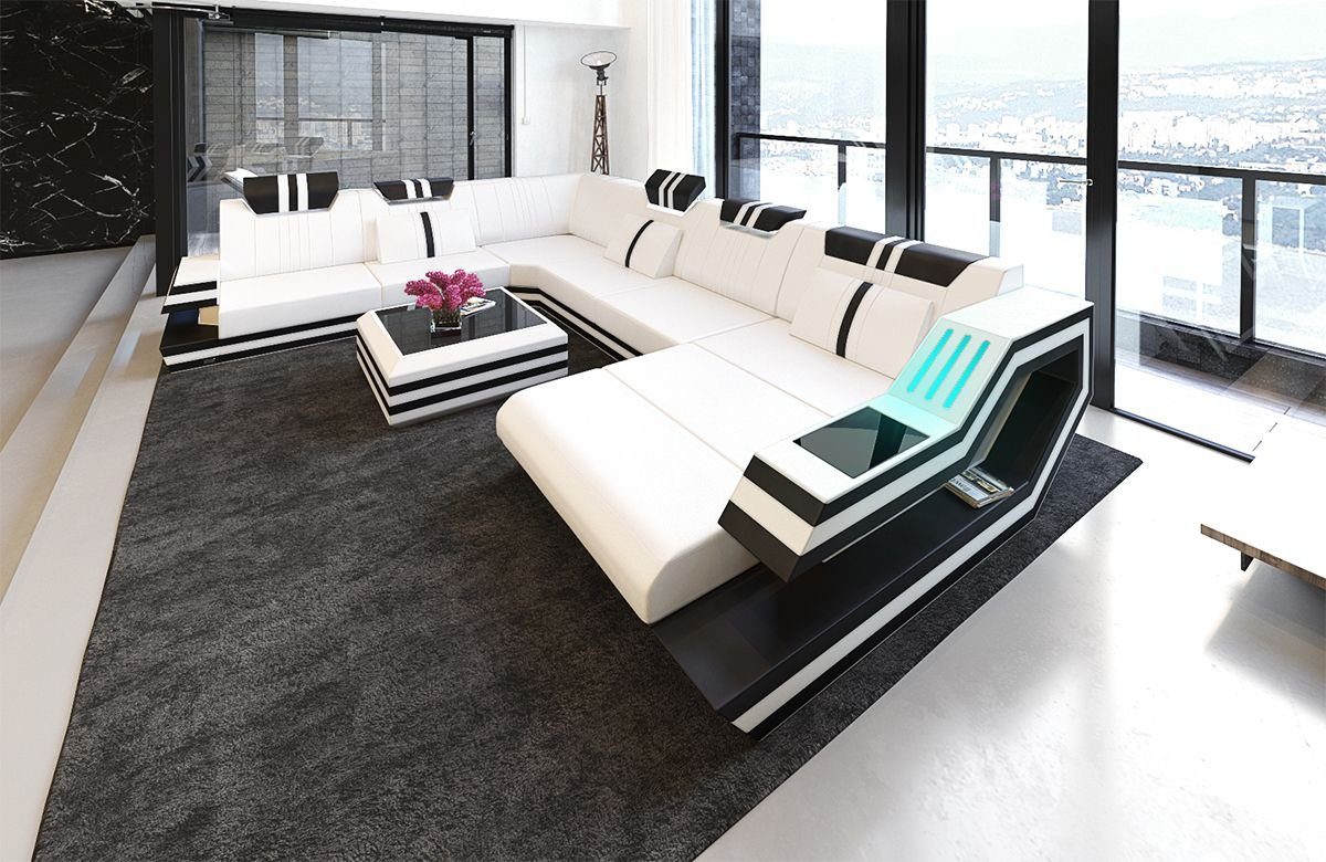 Sofa Dreams Wohnlandschaft Sofa Leder Ledercouch günstig online kaufen