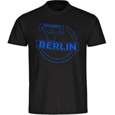 multifanshop T-Shirt Kinder Berlin blau - Meine Fankurve - Boy Girl