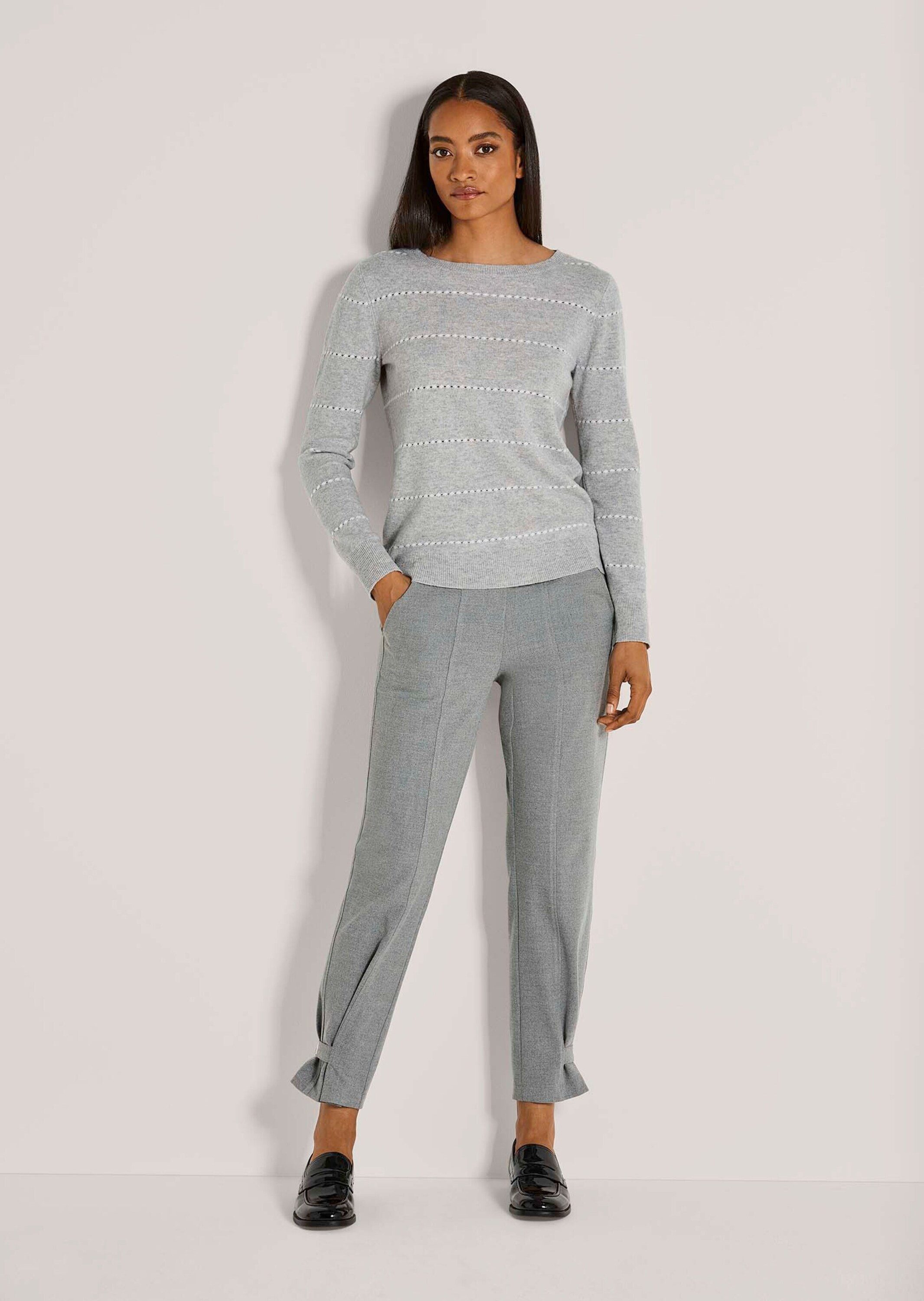 MADELEINE Strickpullover Luxuriöser Kaschmirpullover mit Ajour-Muster günstig online kaufen