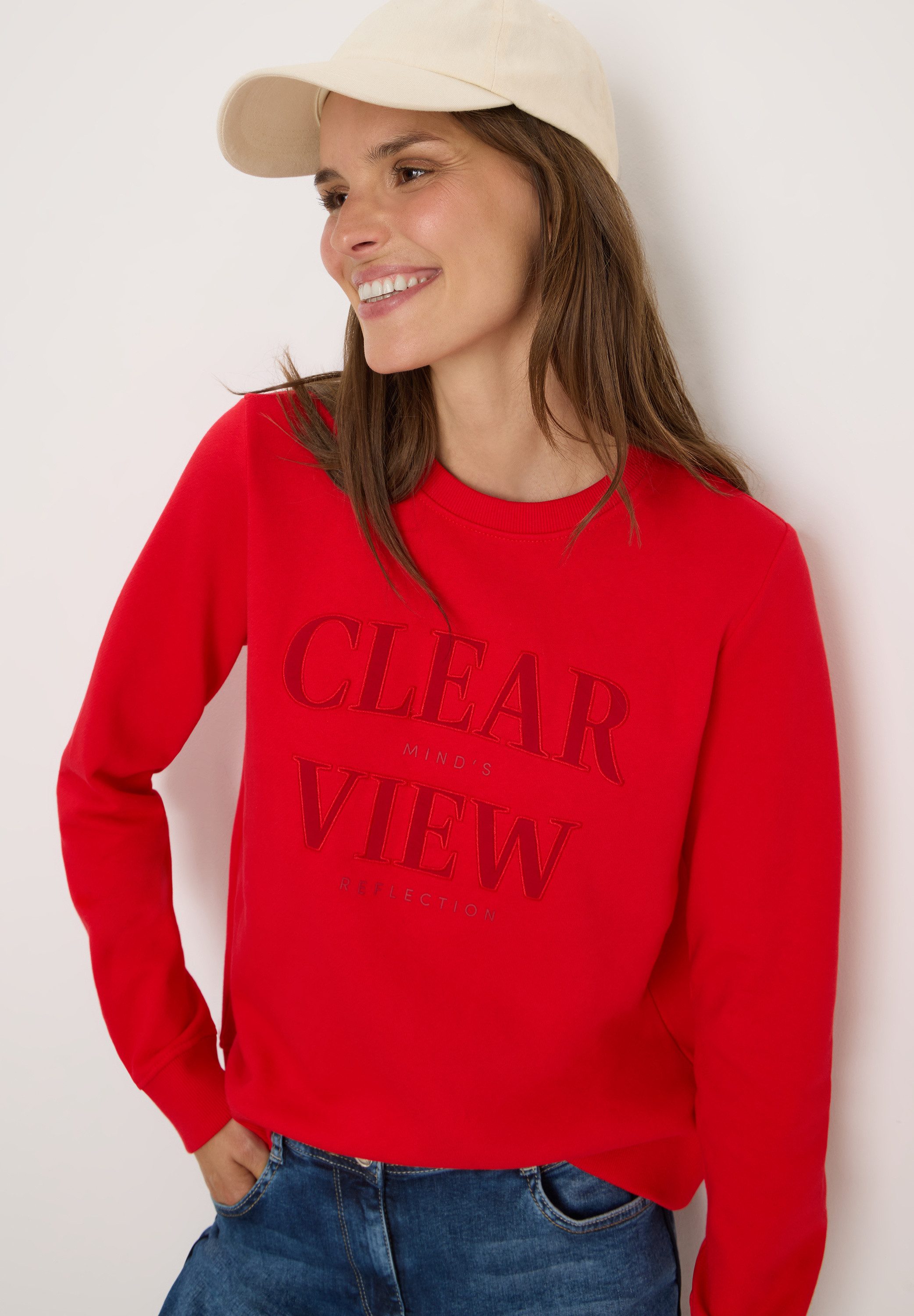 CECIL Sweatshirt mit Wording Artwork günstig online kaufen