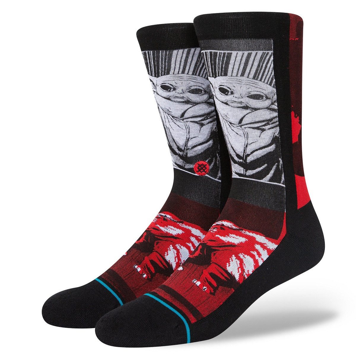 Stance Носки Tagessocke Crew Manga Mudhorn Infiknit schwarz/rot - 1 Paar