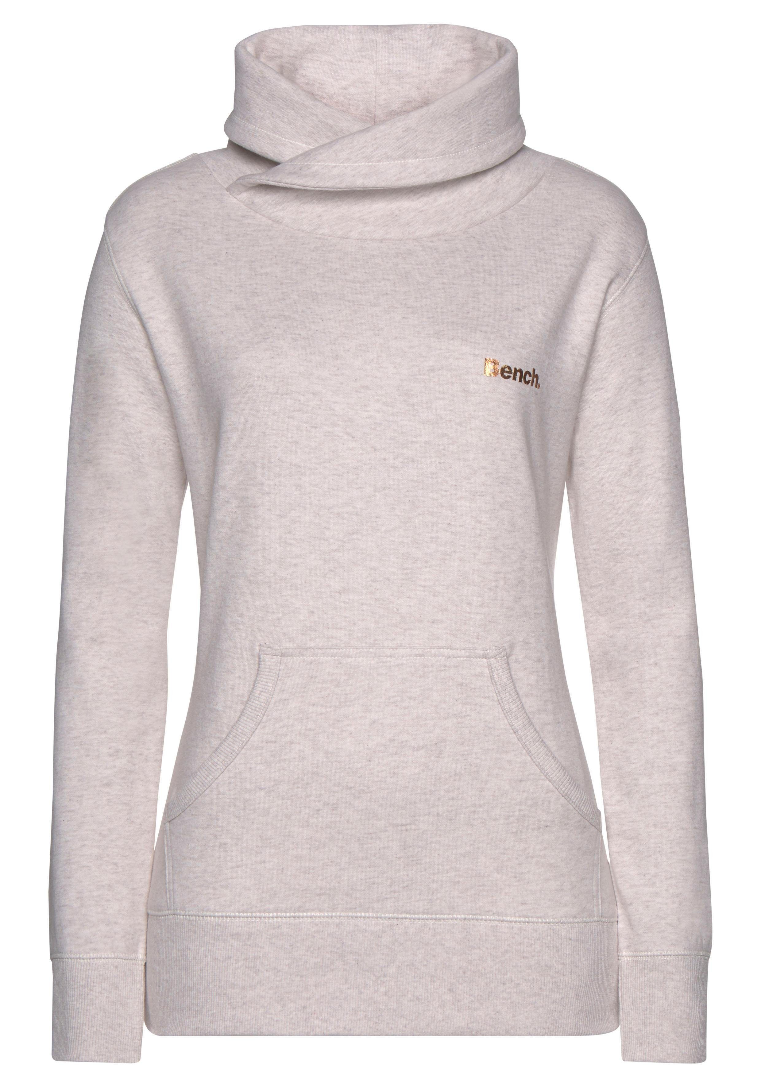Bench. Loungewear Longsweatshirt, mit Stehkragen in Layeroptik und Kängurut günstig online kaufen