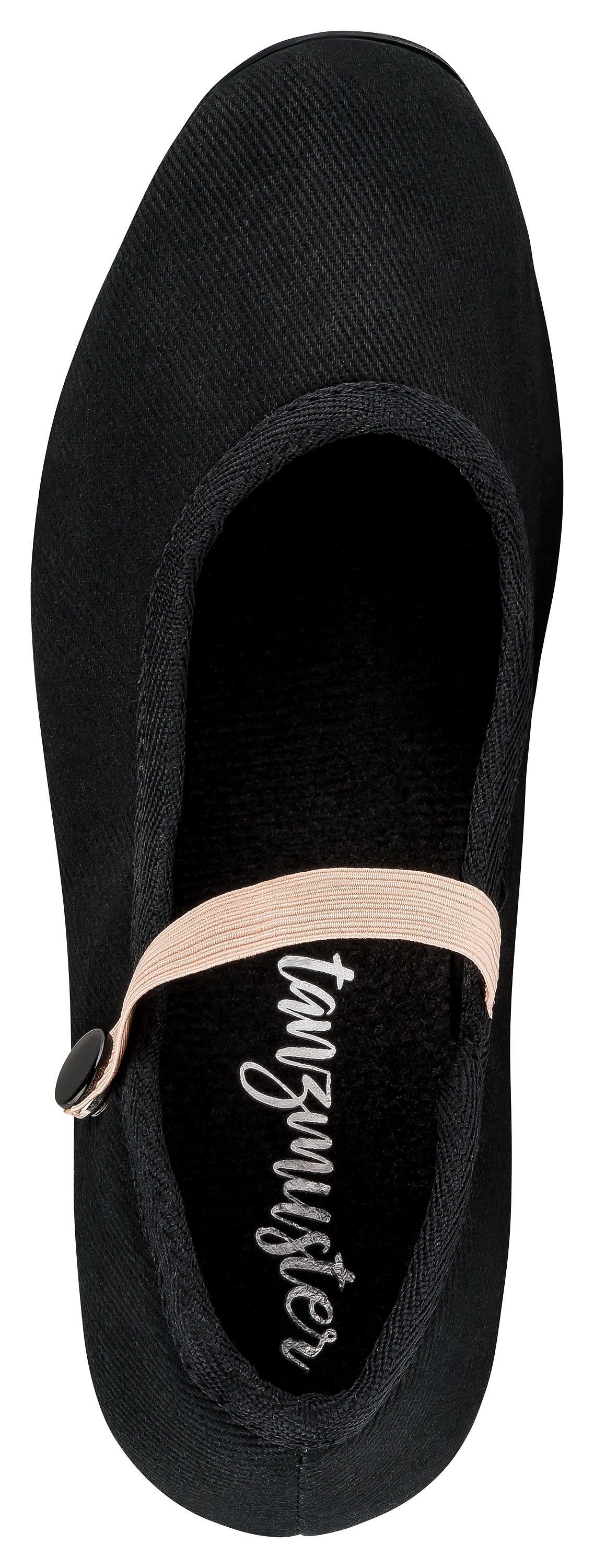 tanzmuster Charakterschuhe Ruby 3,8 cm Absatz Tanzschuh zum Reinschlüpfen fürs Kinder Ballett