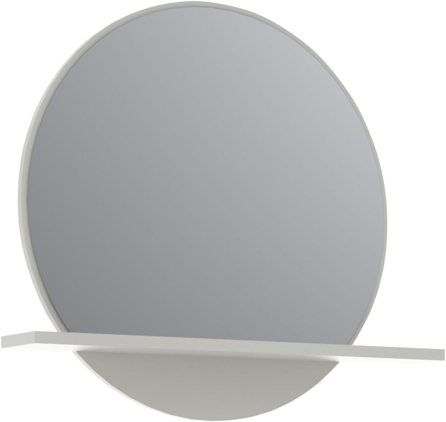 Innostyle Garderobenspiegel Garderobenspiegel BRESTA, BxHxT 88/80/18 cm (1-St), 1 Ablageboden, LED-Beleuchtung, große Fläche