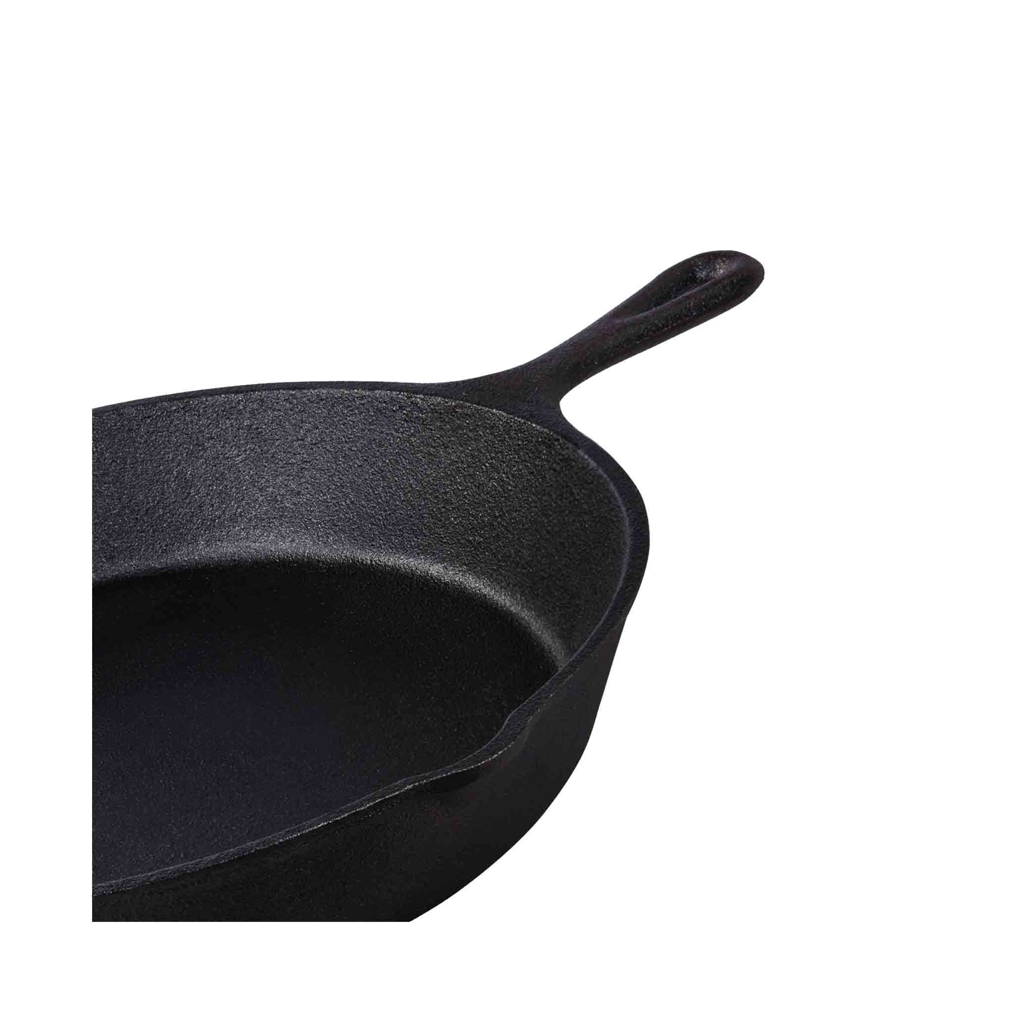 Tramontina Grillpfanne BLACK Gusseisen, Ø 30 cm, Pre-Seasoned, optimale Hitzeverteilung, Gusseisen (1-tlg), Geeignet für BBQ, Grill, Induktion, Grill, 2 Ausgüsse