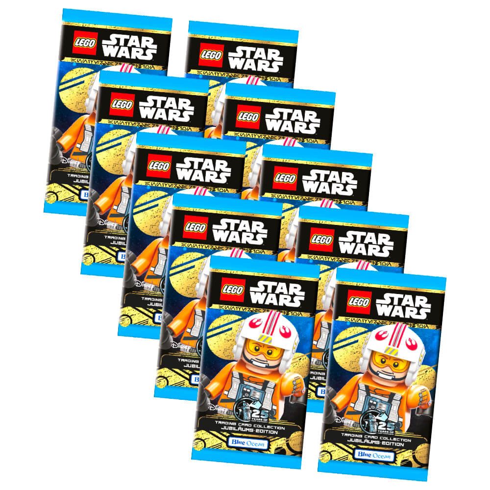 Blue Ocean Sammelkarte Lego Star Wars Karten Trading Cards Serie 5 - Jubiläum Sammelkarten, Lego Star Wars Sammelkarten - 10 Booster